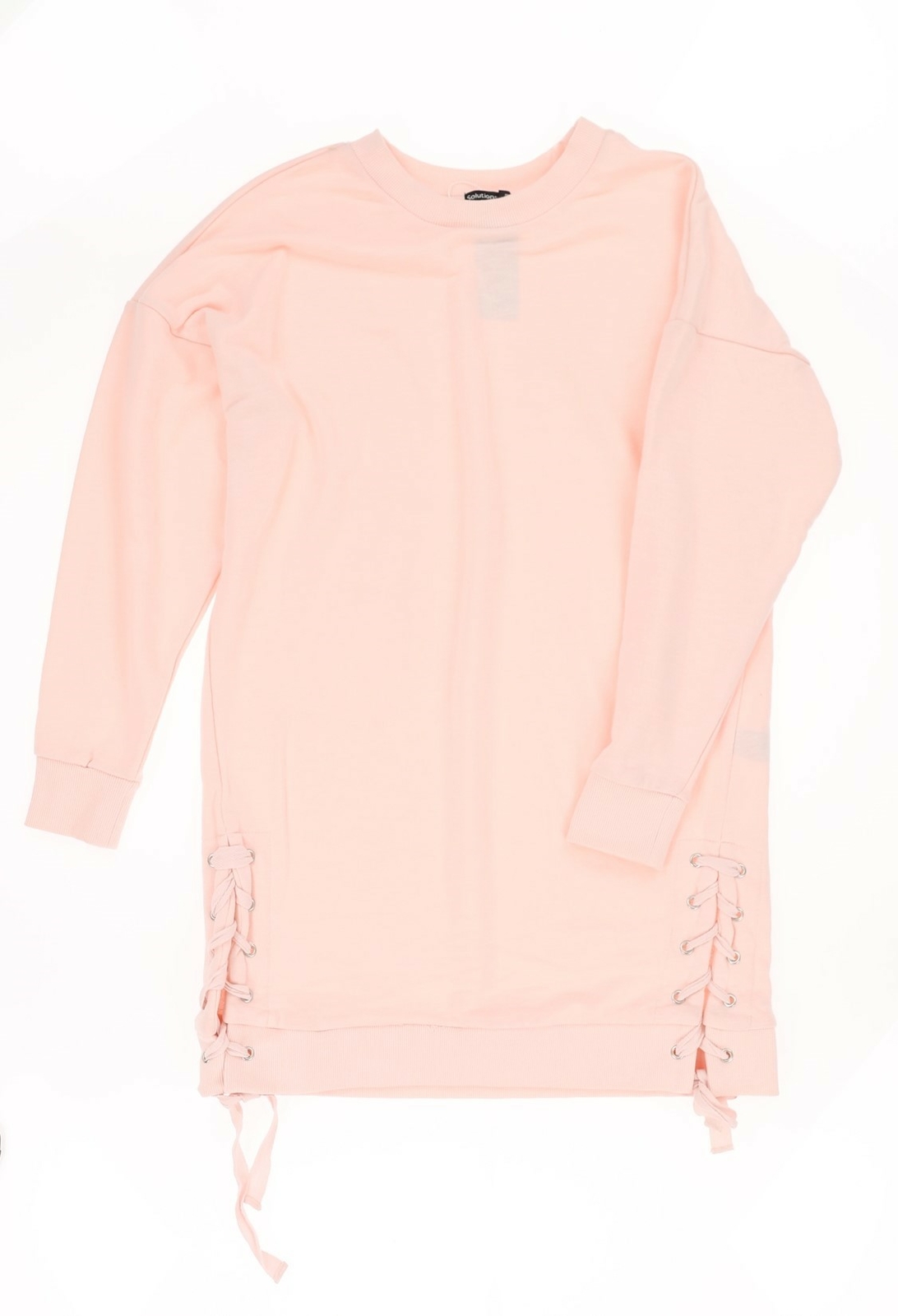 Solutions Lace-Up Dress Women’s Sz. Medium (Pink) 152204