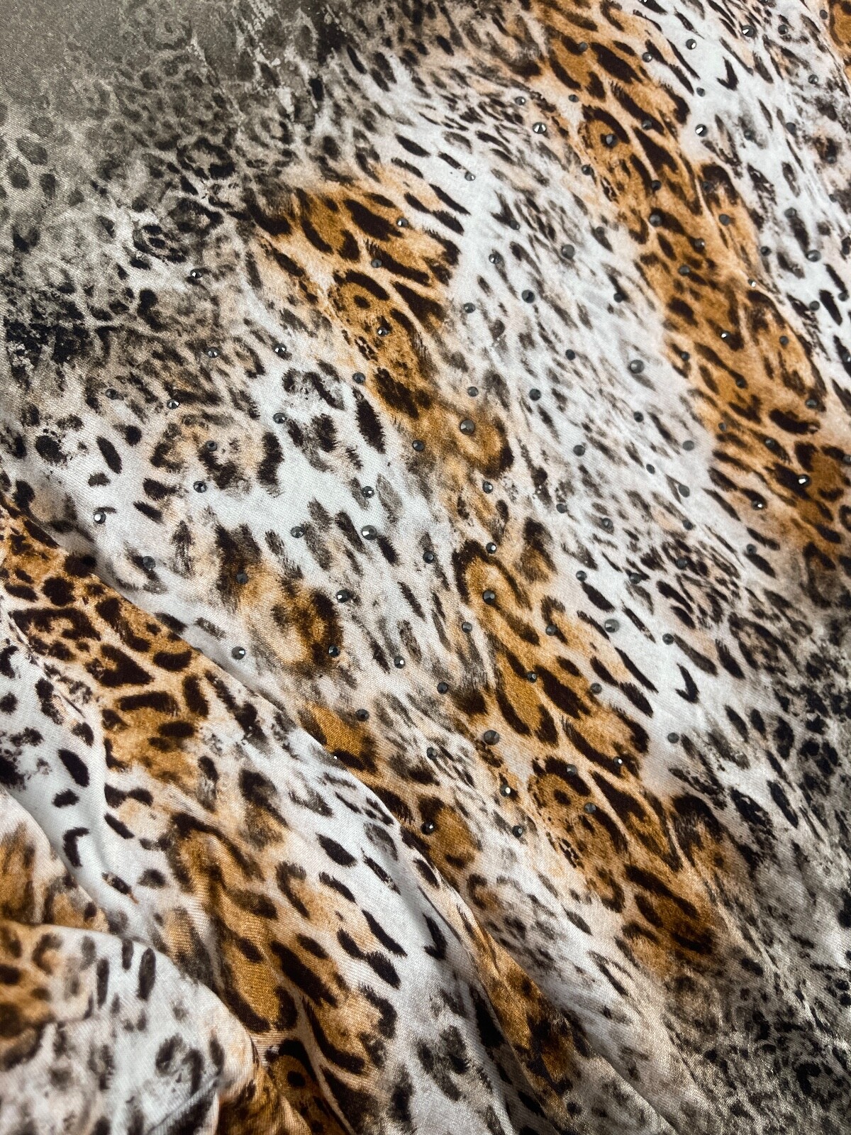 Red Apple Shift Dress Womens Large Leopard Cheetah Viscose Dolman Sleeve N330