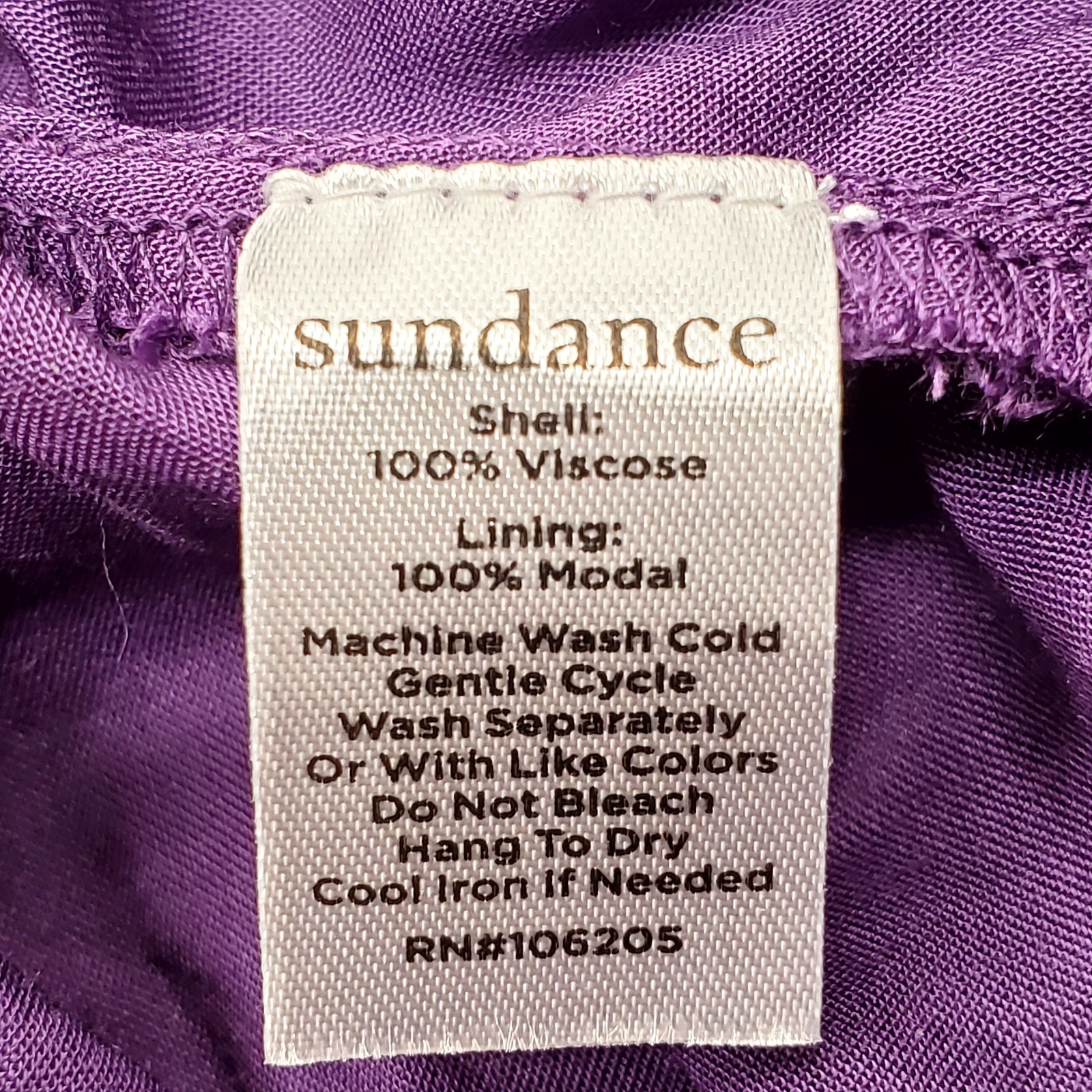 Sundance Womens Size L Boho Dress Mulberry Crepe Floral V Neck Flutter Sleeve