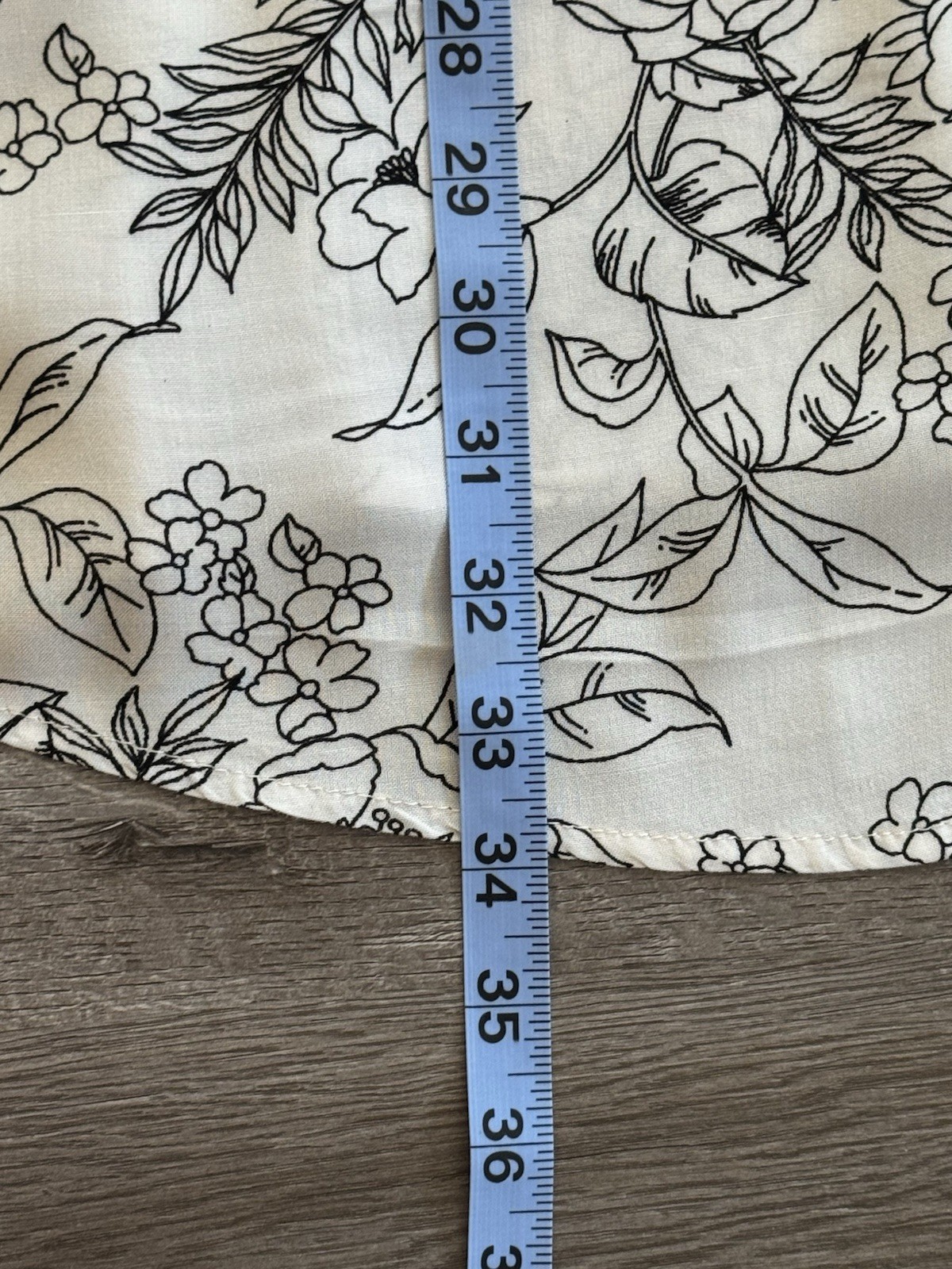 Mimi Chica Floral Button Front Mini Dress Rayon Cream Black Size L