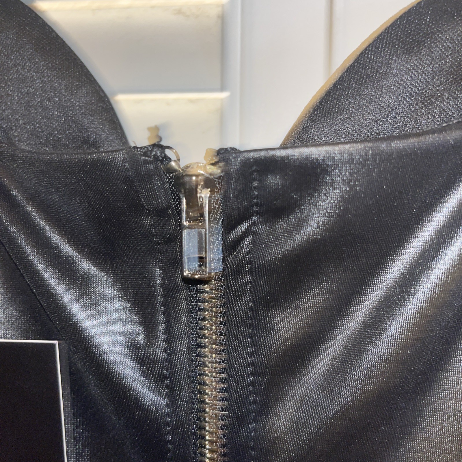 Bodycon Little Black Dress S Pleather Faux Leather Sexy Lac Bleau Dom Cocktail