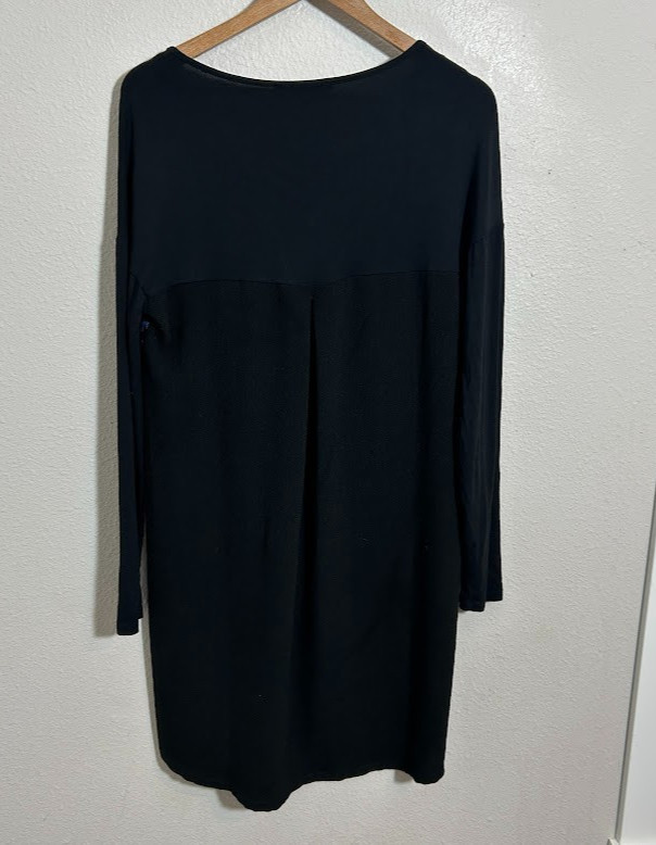Desigual “Gabriella” Black Tunic Dress L Tiger We Are Animals Long Sleeve