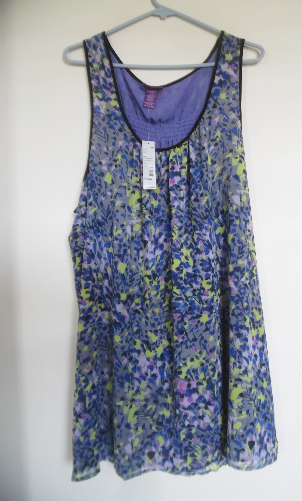 NWT Beverly Drive Floral Plum Blossom Dress 20W – 22W