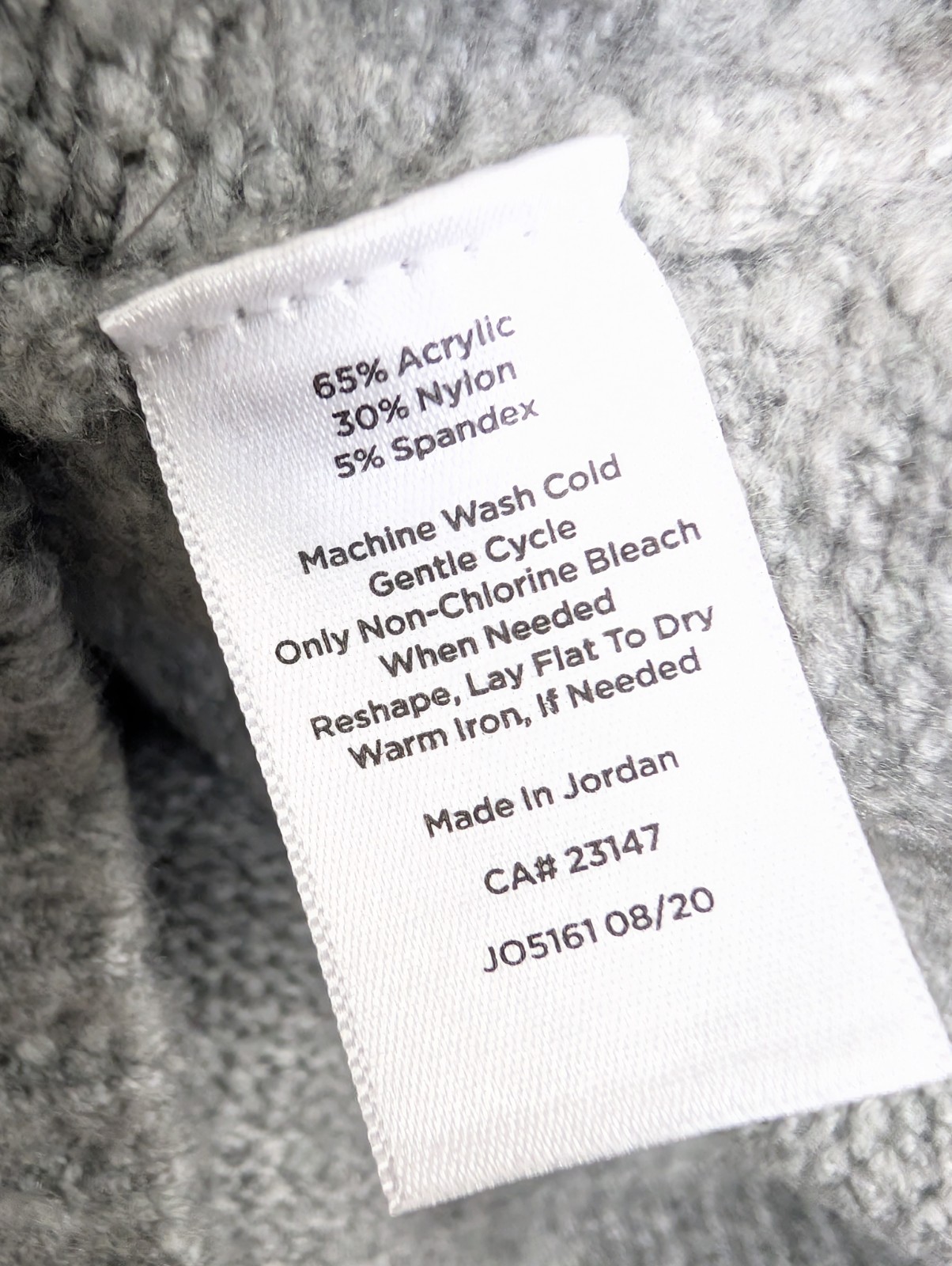 Talbots XL Cowl Neck Grey Chunky Cableknit Fisherman Sweater Knee Length Dress