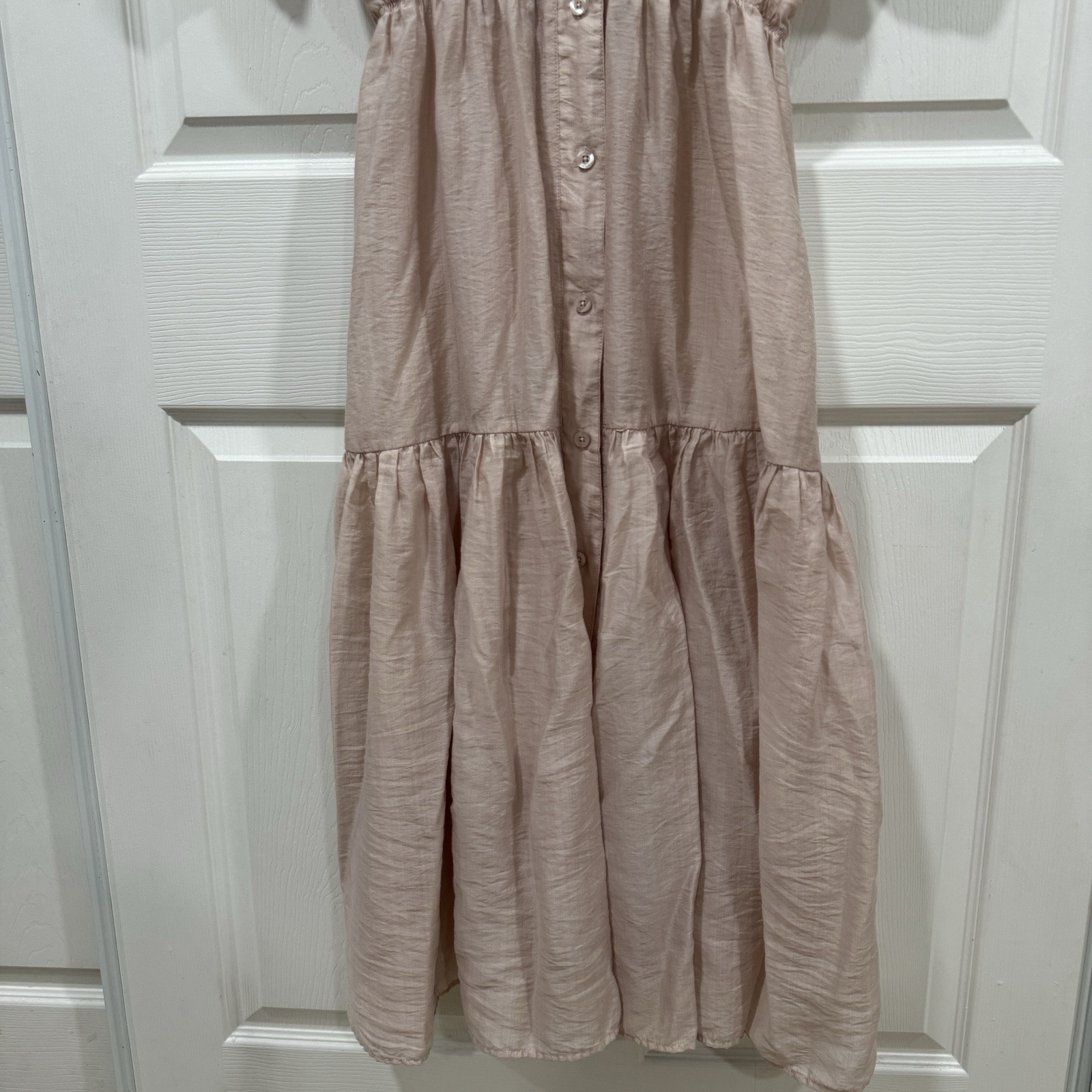 Women’s Mod Ref Button Front Savannah Dress Womens Size Small Lightweight Sheer