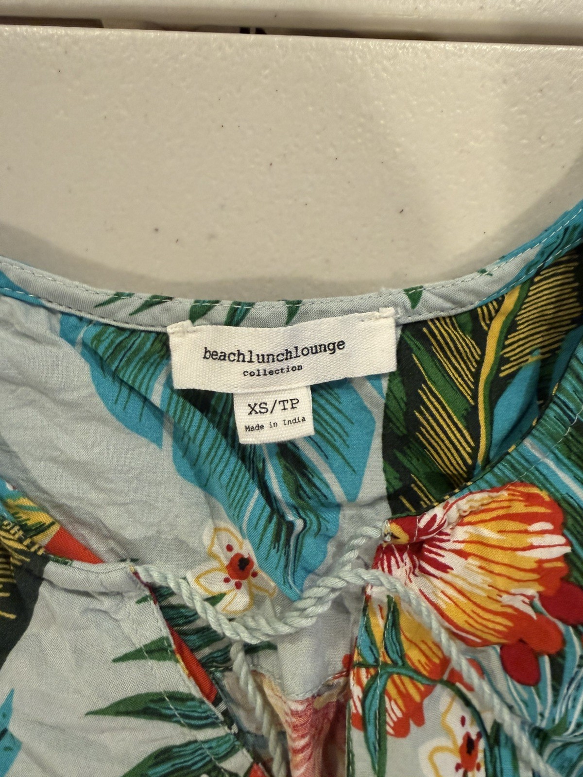Hawaiian Print Luau Summer Shift Dress Size XS Beach Lunch Lounge