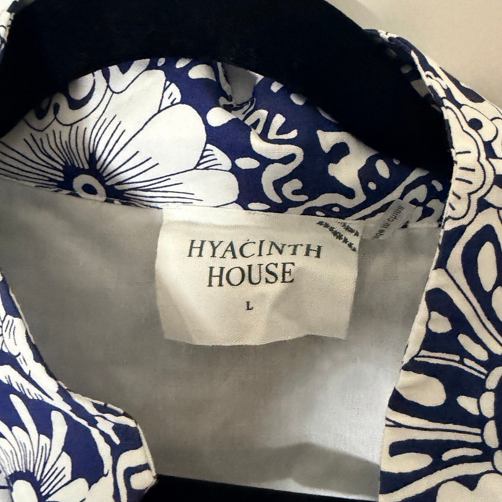 Tuckernuck Hyacinth House Navy & White Floral Hillsborough Midi Dress