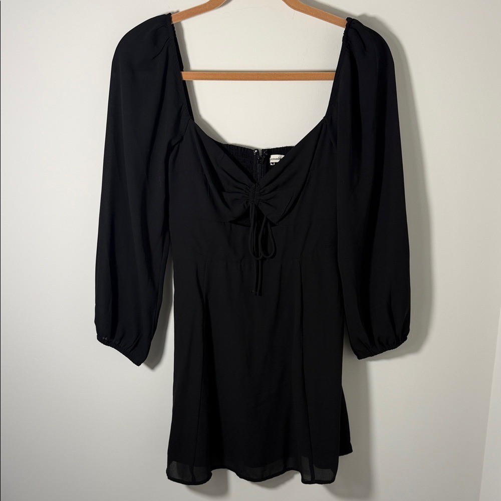 Abercrombie and Fitch Black Long Sleeve cinched top dress size XSP