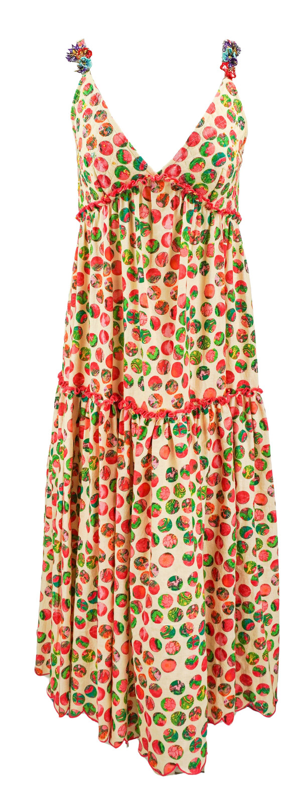Nikasha Printed Midi Dress in Cream Multi