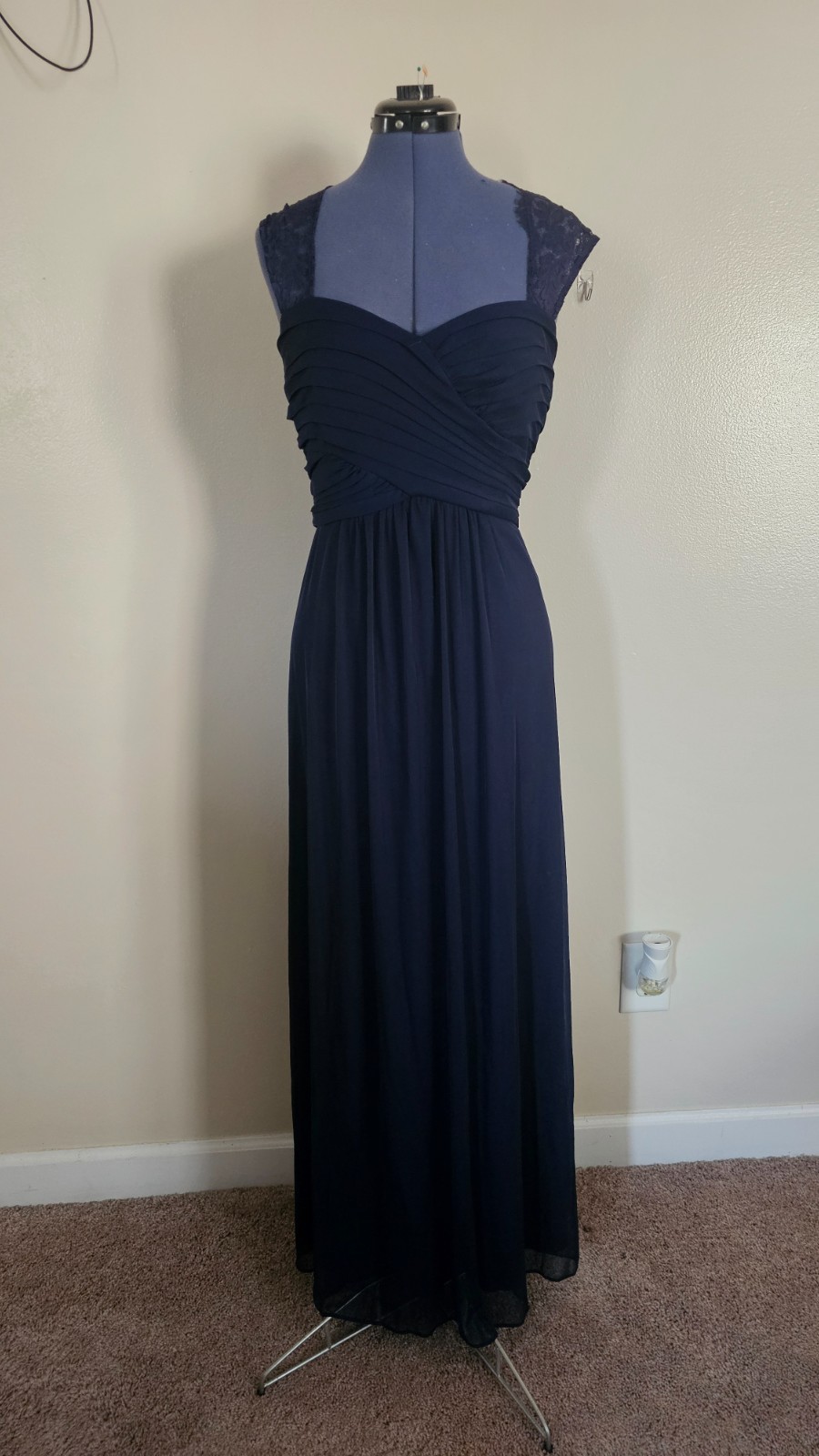 Navy Gown/ By Scarlett/ Lace/prom-evening dress