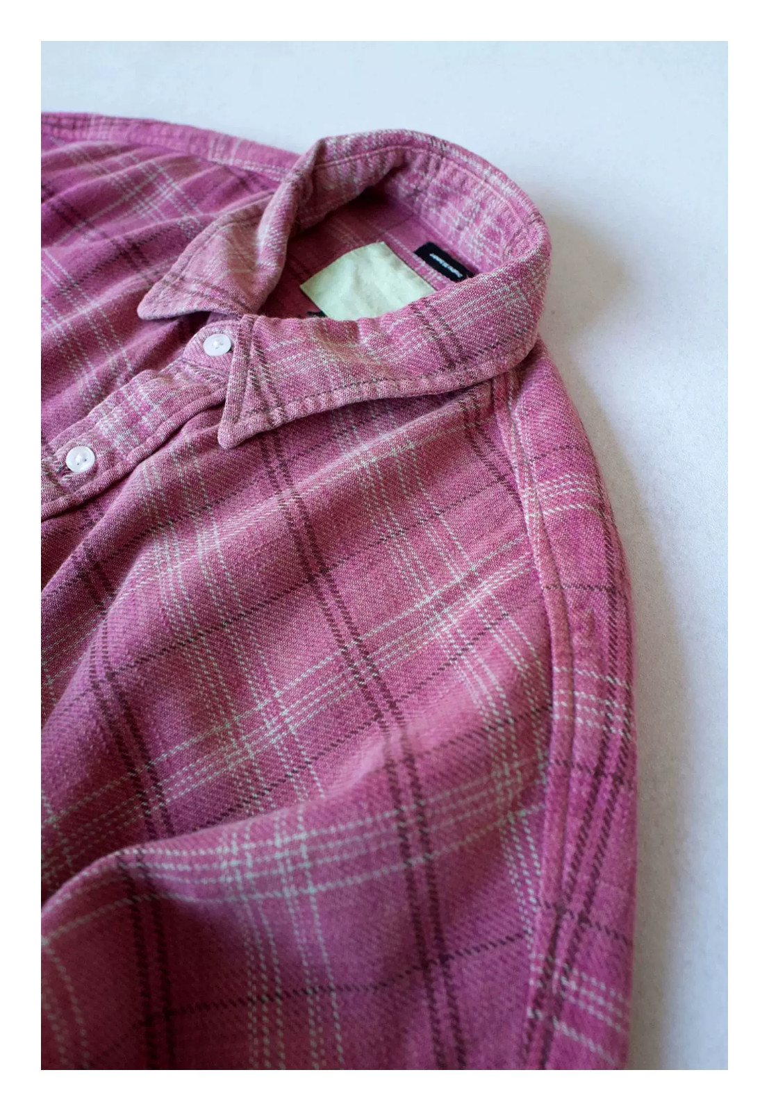 R13 Plaid Oversize Boxy Cotton Flannel Shirtdress One Size