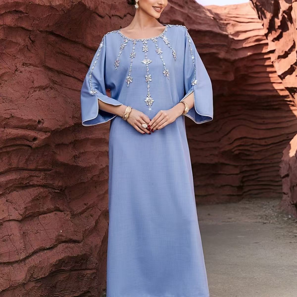 Women’s ethnic and diamond elegant temperament banquet dress