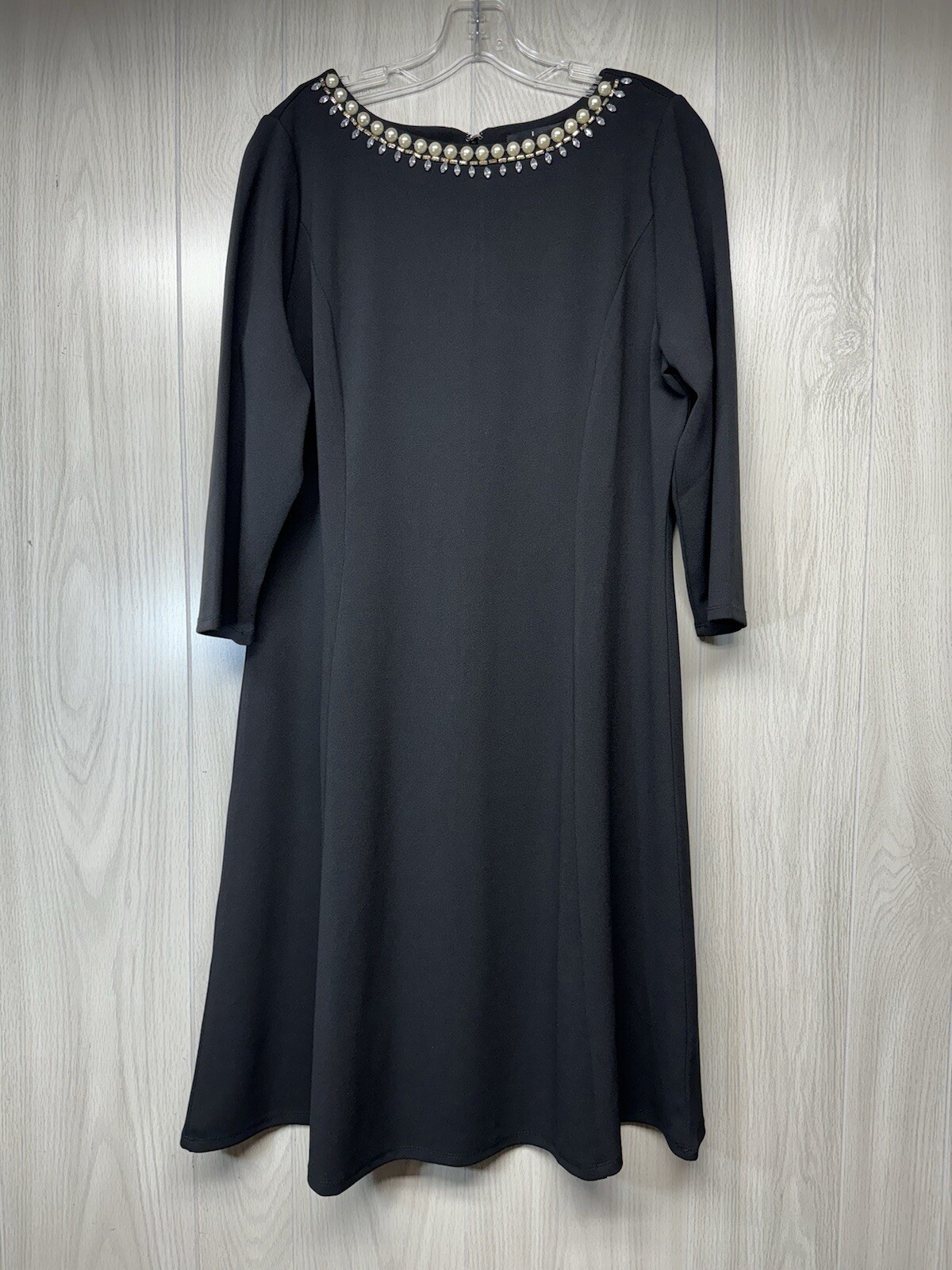 Dennis by dennis basso black a-line dress Size 14