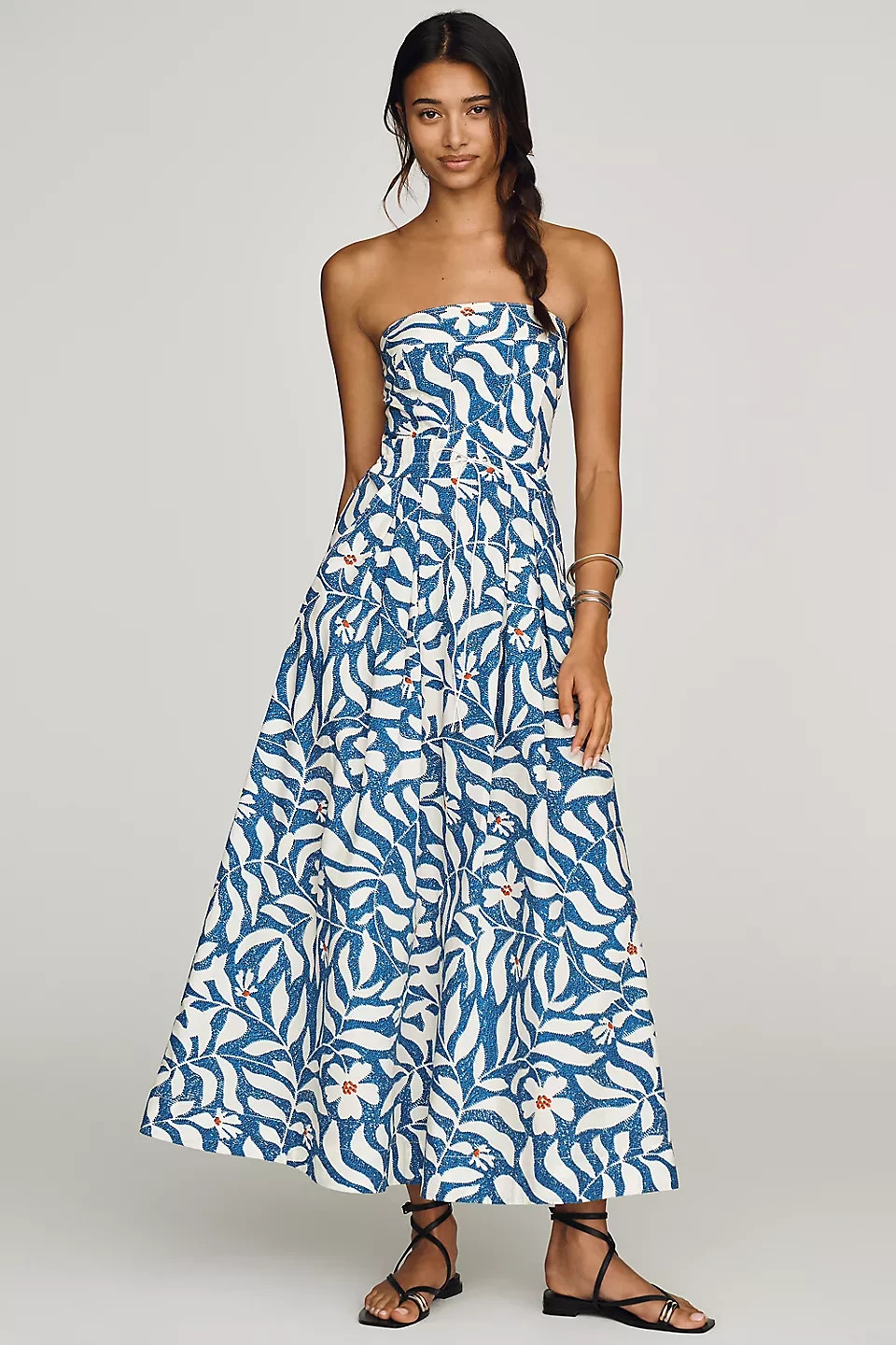 Anthropologie – Maeve Strapless Waisted Maxi Dress NWT #4130647160293