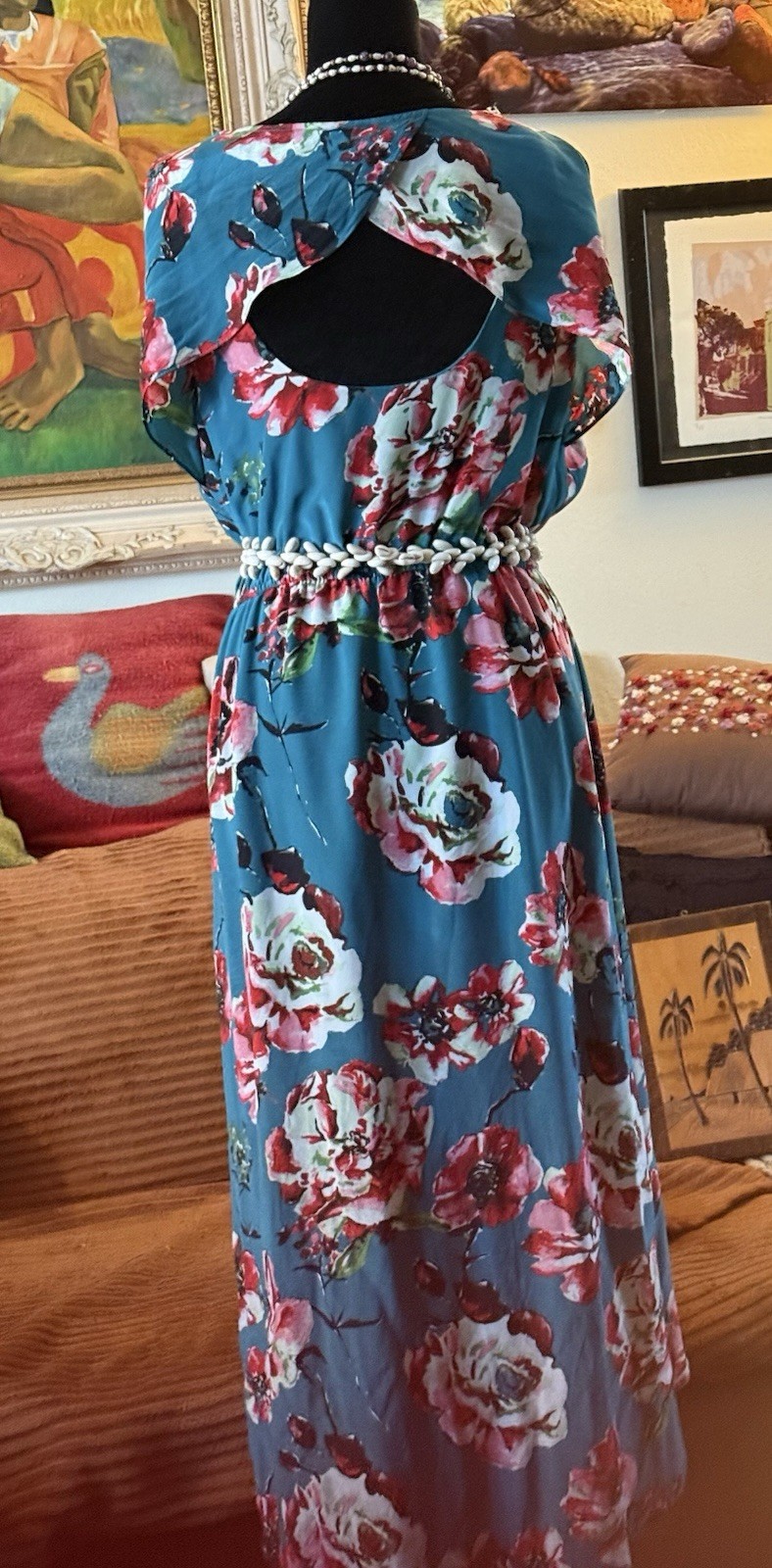 ~NWT~ Lucky Brand V-Neck Sleeveless Tiered Ruffled Dress – Floral – Medium