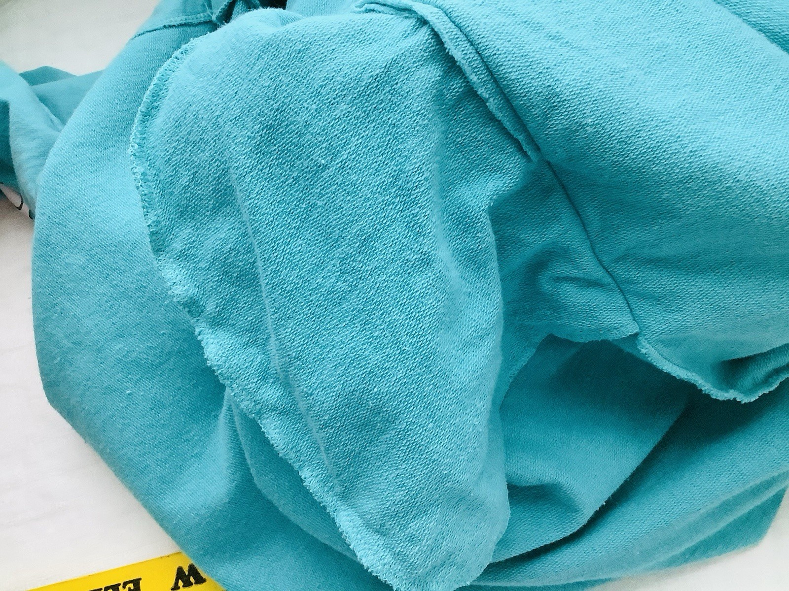 CYPRESS TSHIRT Dress (S) Long, Slits, 3/4 Sleeve Turquoise, Pockets Cozy Comfy