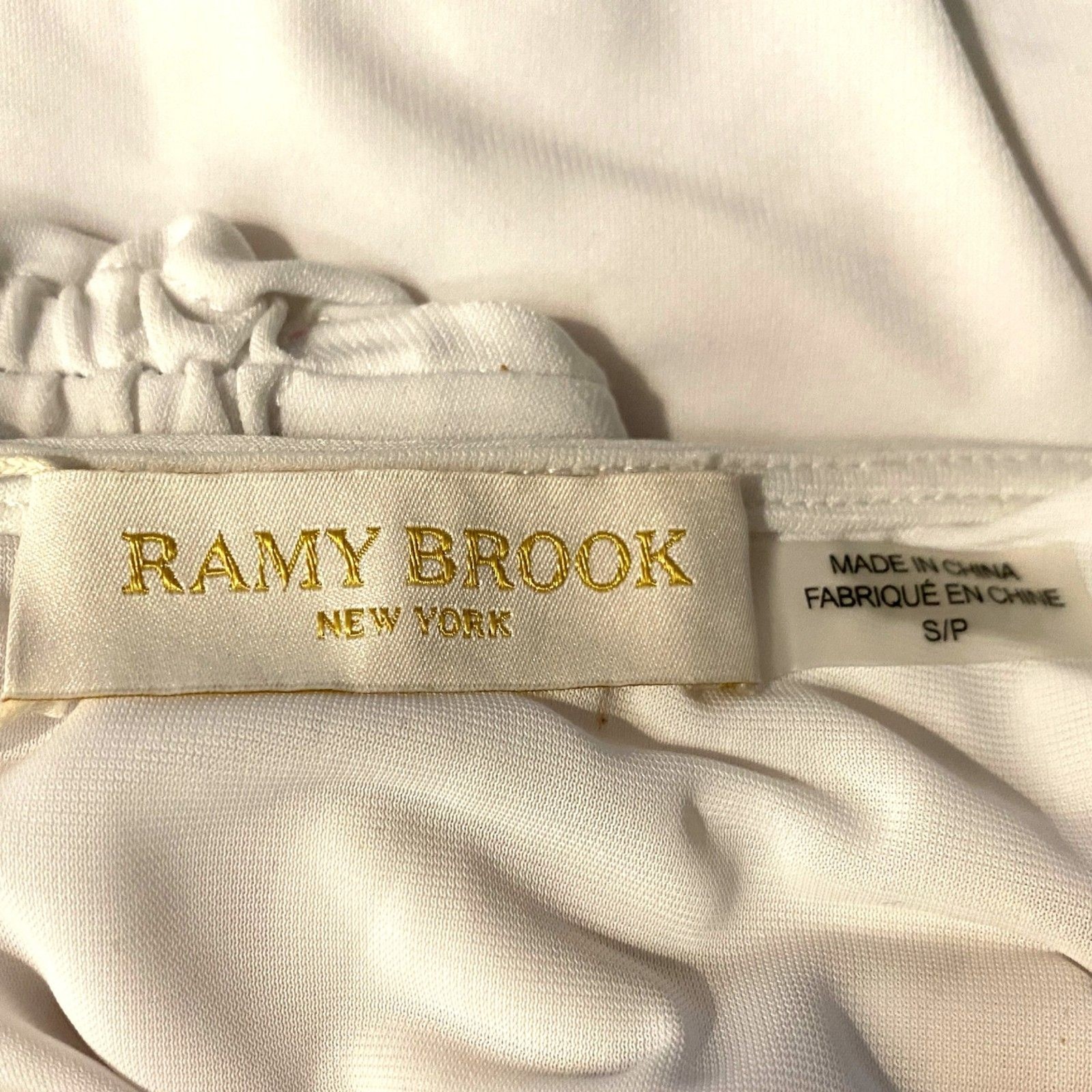 NWT Ramy Brook Darinda Ruched Bodycon Ivory Sleeveless Mini Dress, Size Small