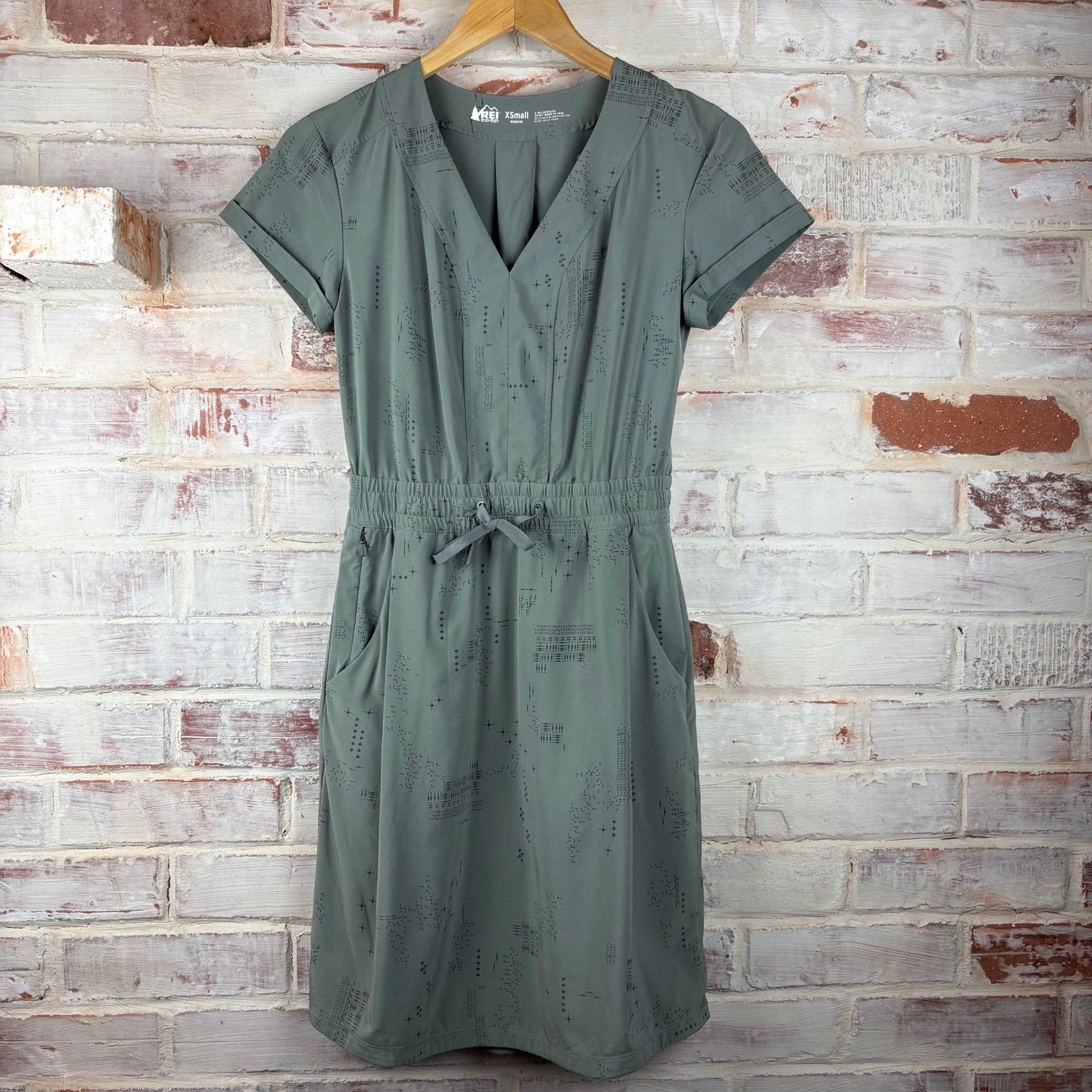 REI Co-Op Green Travel Dress Lightweight Outdoor Gorpcore