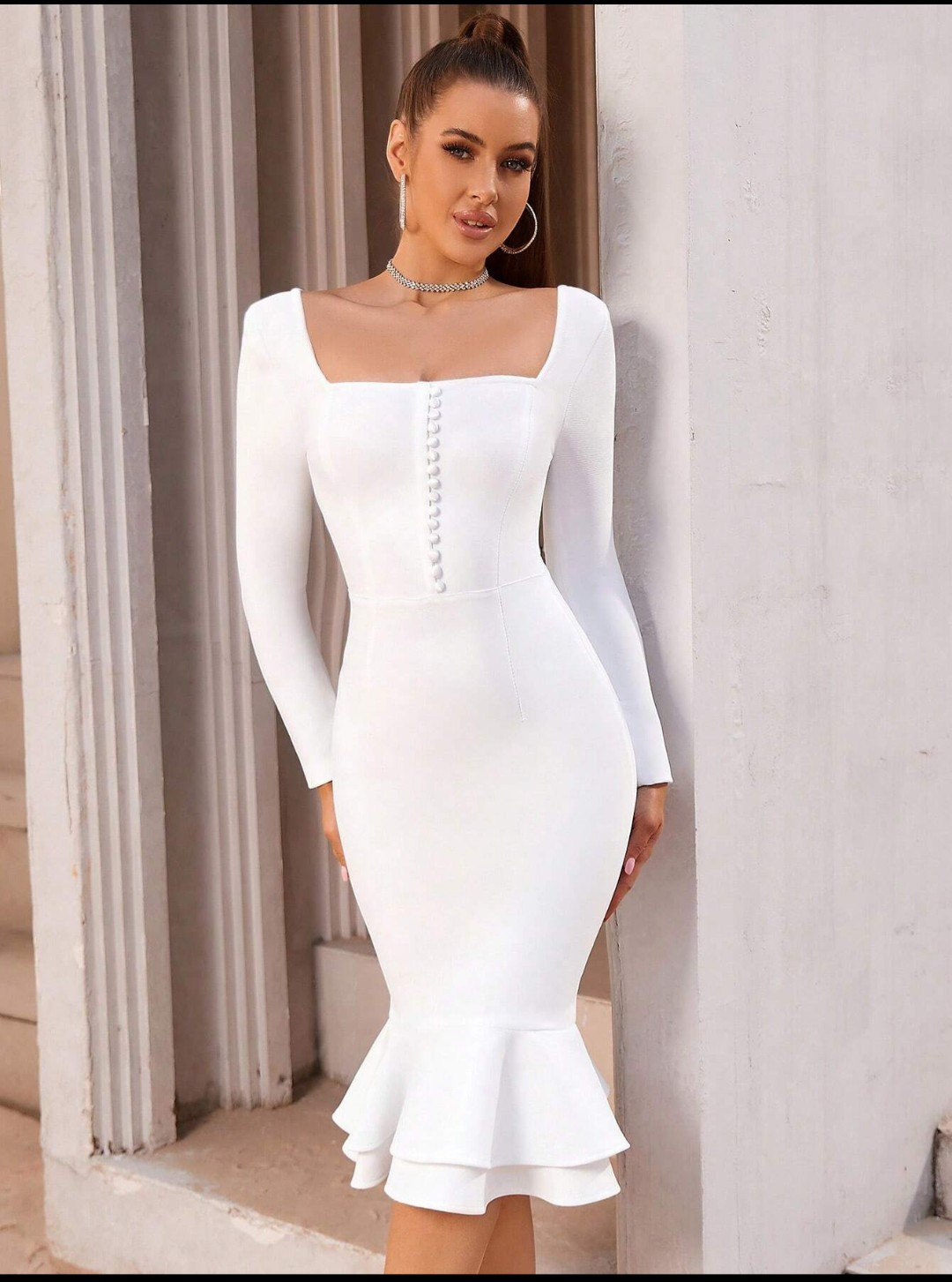 white party dress