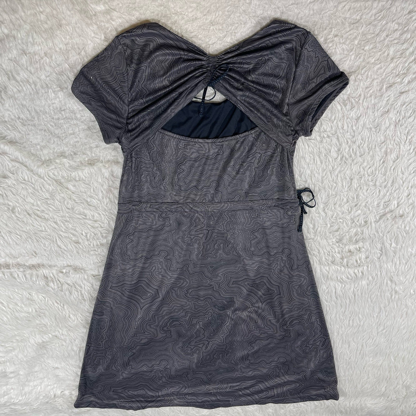 Merrell Womens Size XL Select Wick Gray Short Sleeve Fitness Dress S15