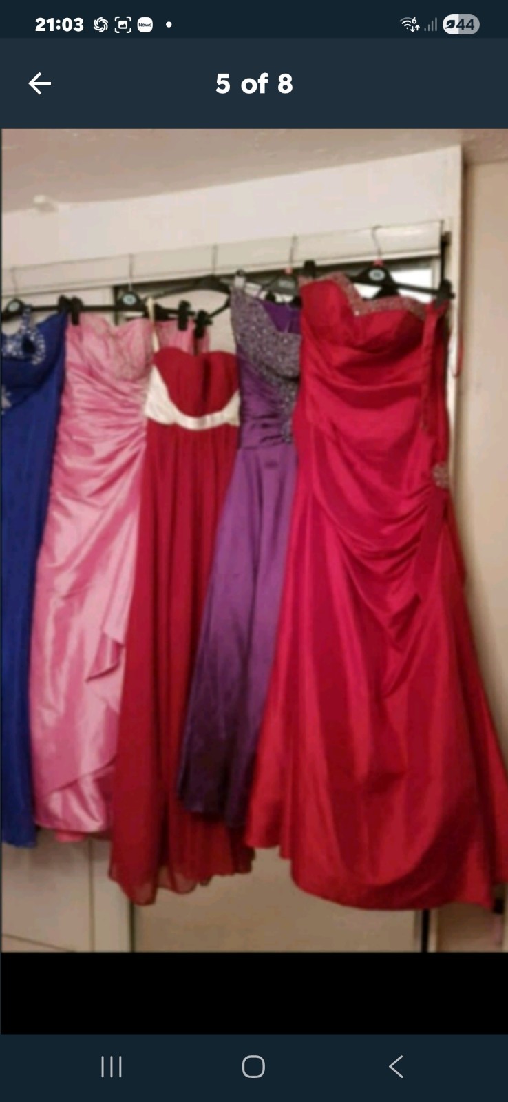 Surprise Bundle! Elegant Long Gown Dresses. (Sold Dark Purple, Brown, Peach).