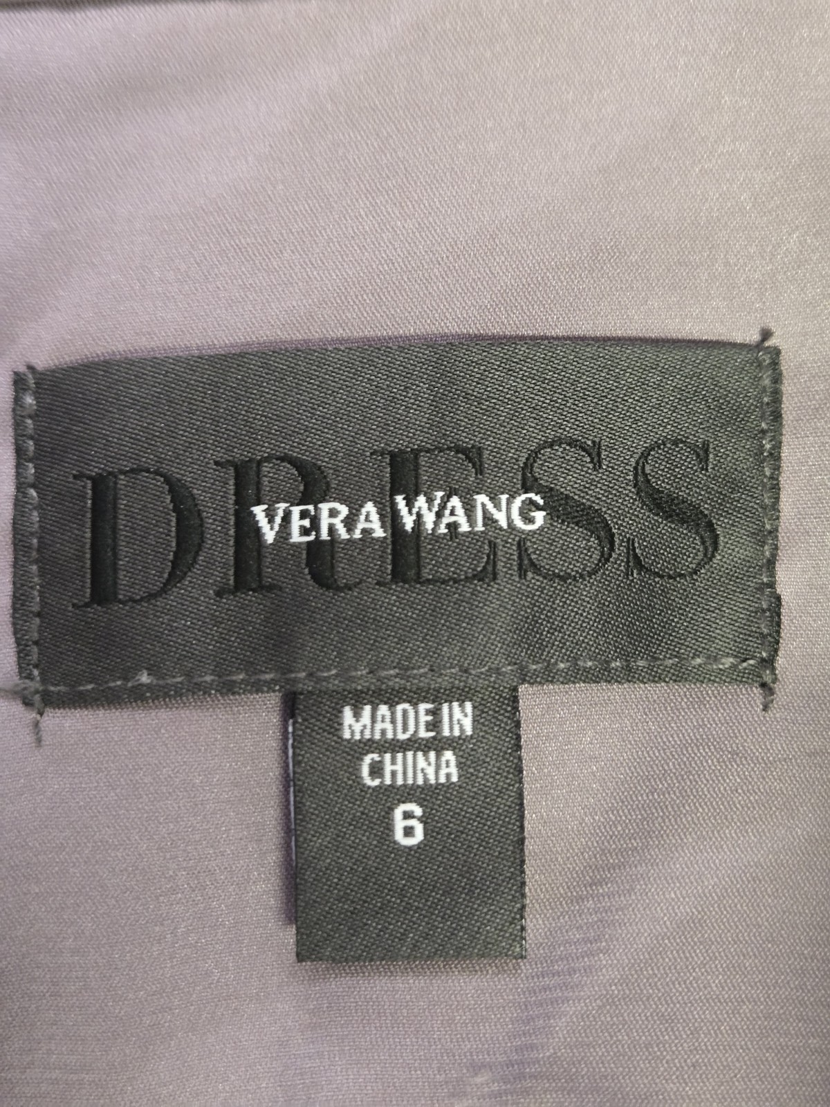 Vera Wang Tiered Layered Formal Evening Dress Dusty Purple Size 6