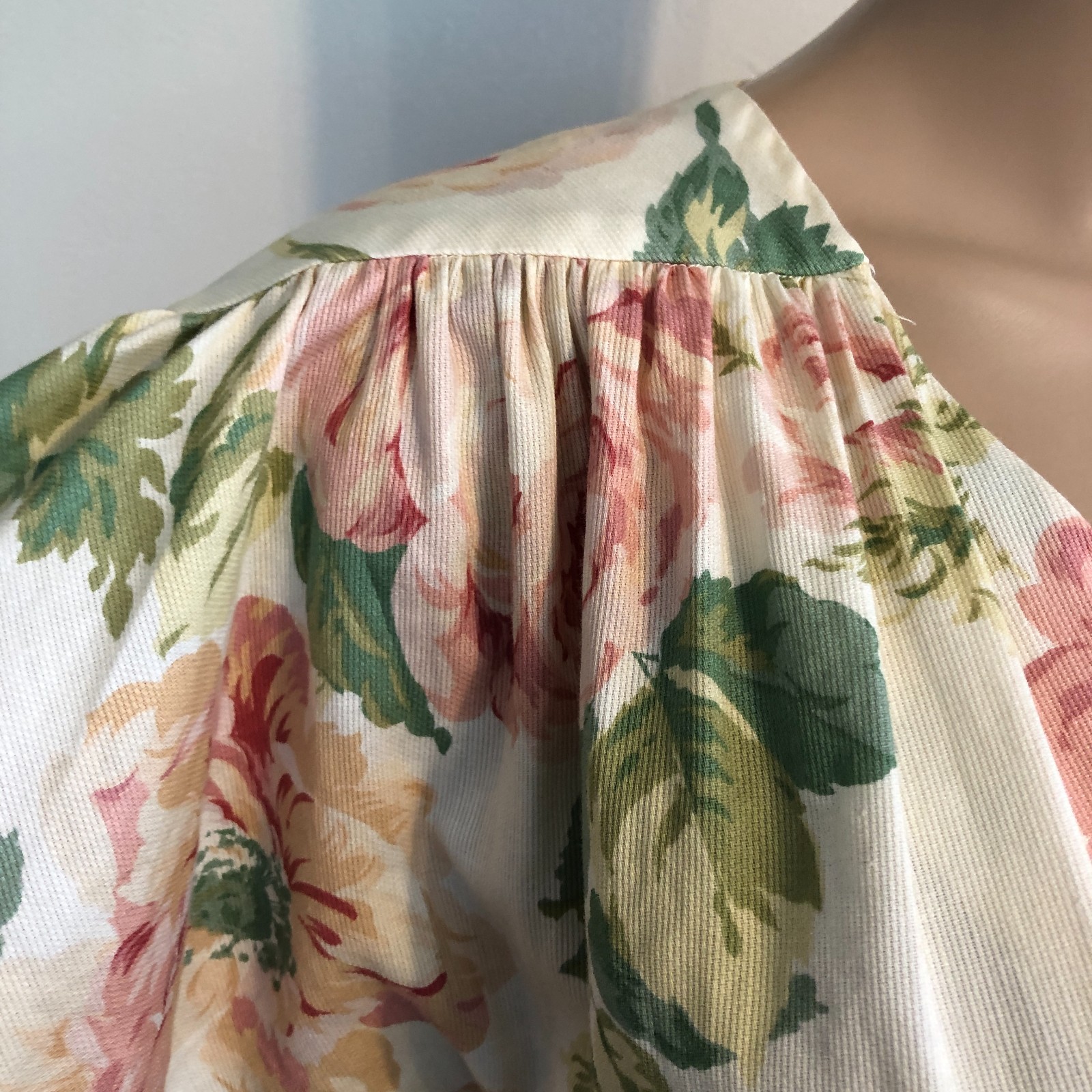 vtg Regina Kravitz 1930s Tulip Style Floral Dress Sz 12 Union Made in USA