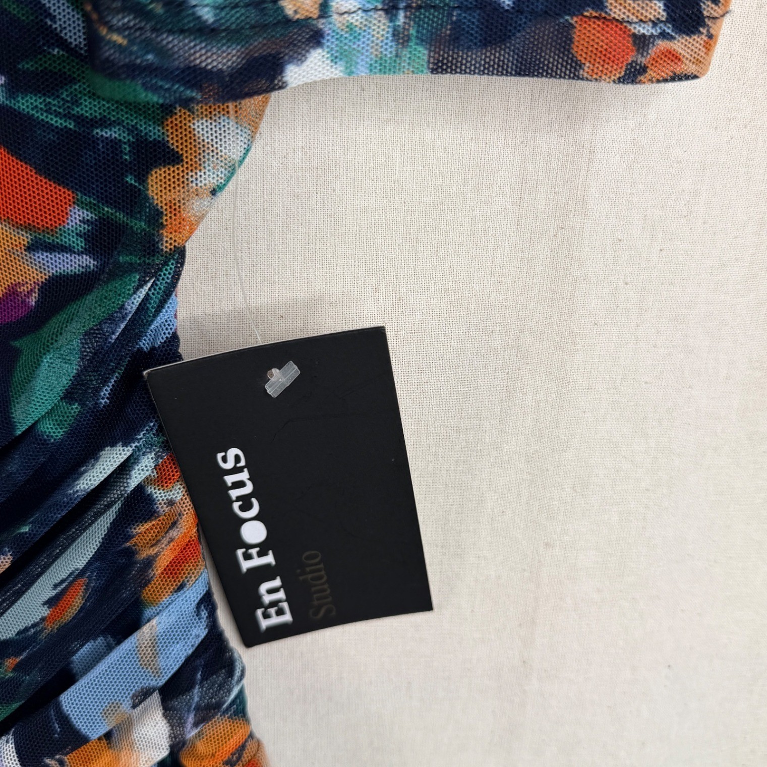 New Enfocus Studio Floral Print Half Sleeve Dress size 12 Blue/Orange