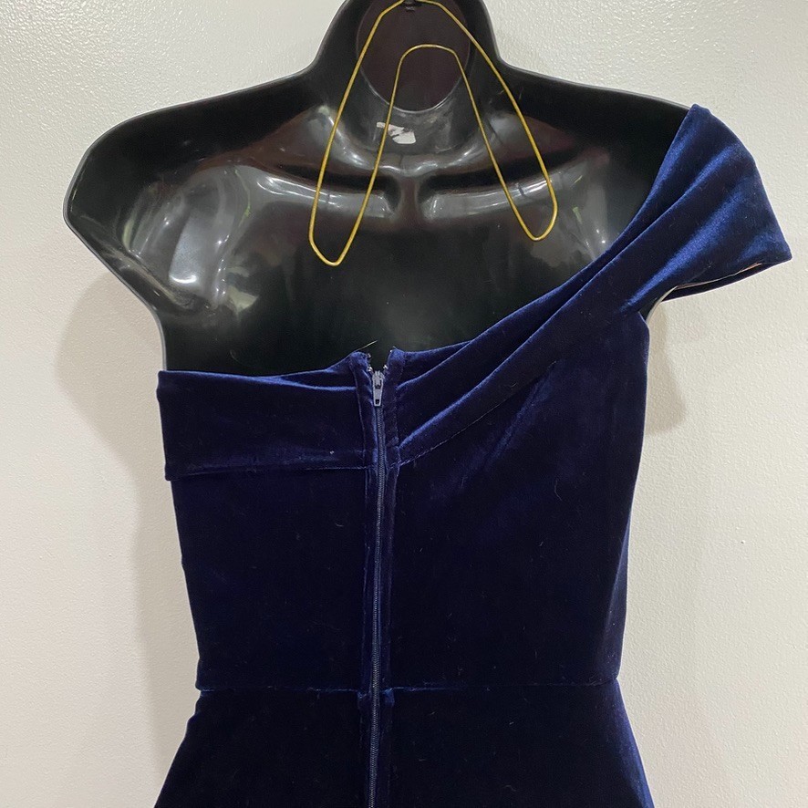 City Stuidio Size 0 Off Shoulder Princess Diana Velvet Velour Classic Slit Royal