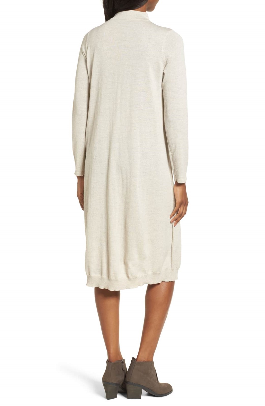 NEW Eileen Fisher Layered Wool Dress in Natural – Size XXS #D453