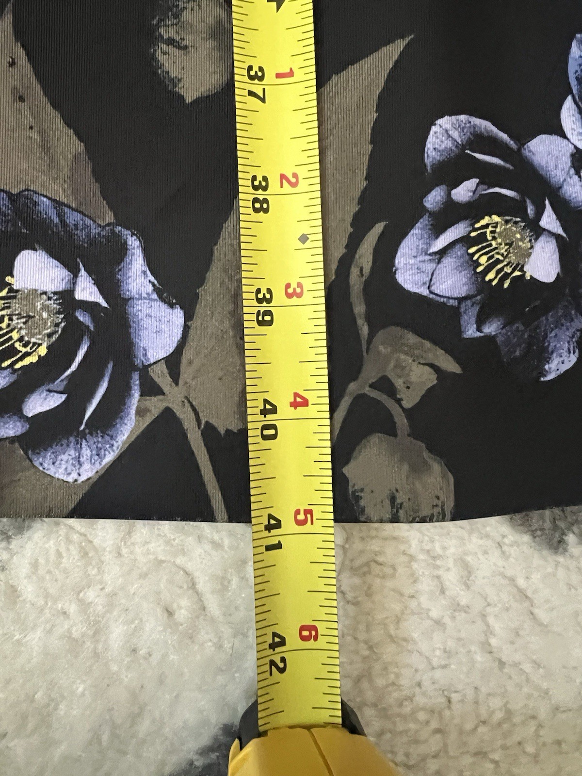 ALEX MARIE Black Floral Neoprene Scuba Puff Sleeve Stretch Sheath Dress Sz 10