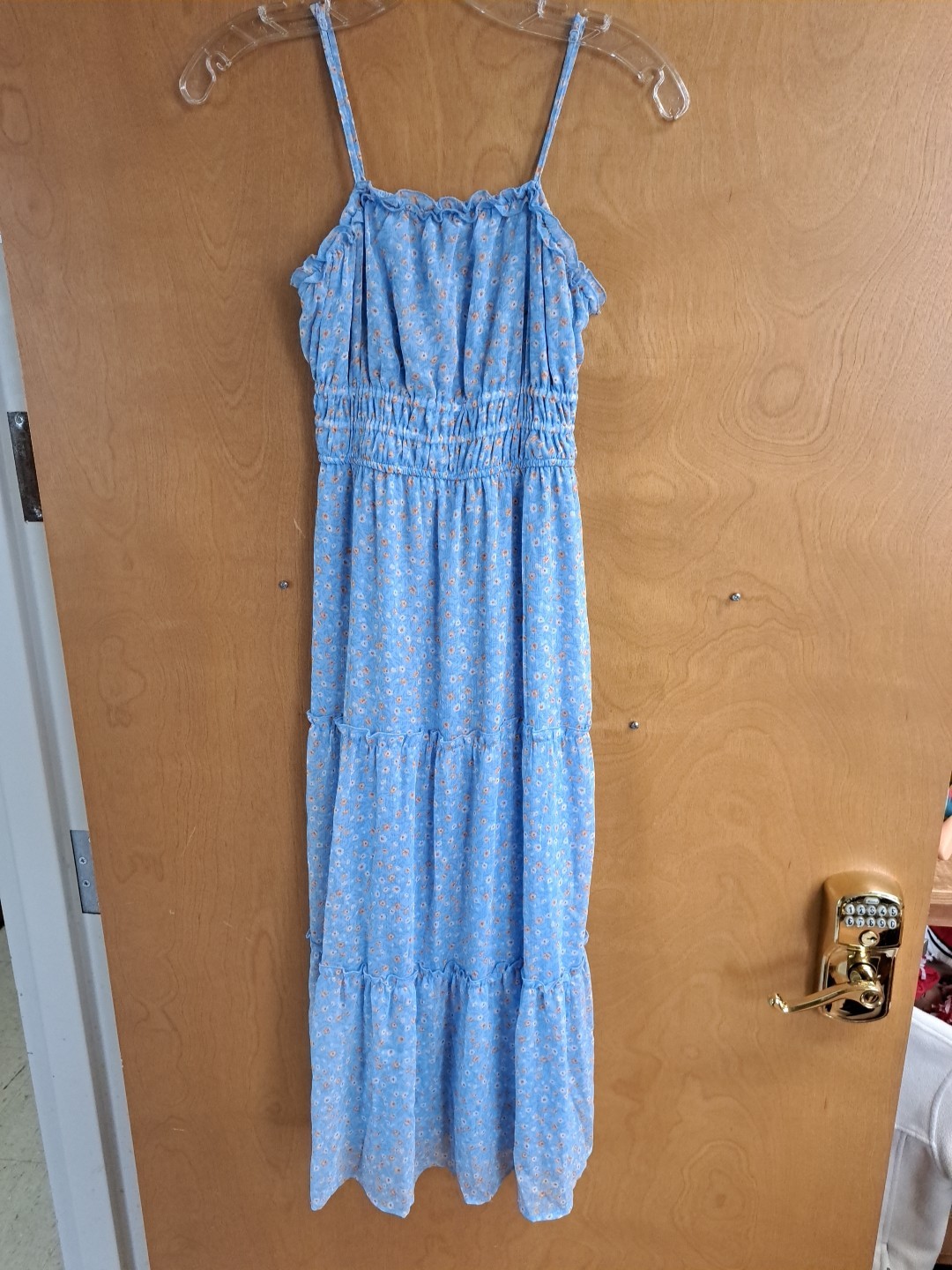 HIPPIE ROSE Blue Floral Summer Dress Size Small NWT Boho Beautiful