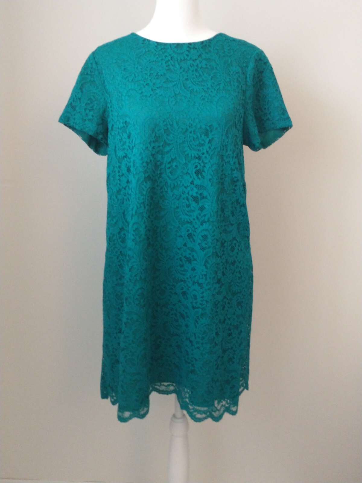 Cece By Cynthia Steffe Emerald Green Lace A-line Dress Women’s 6