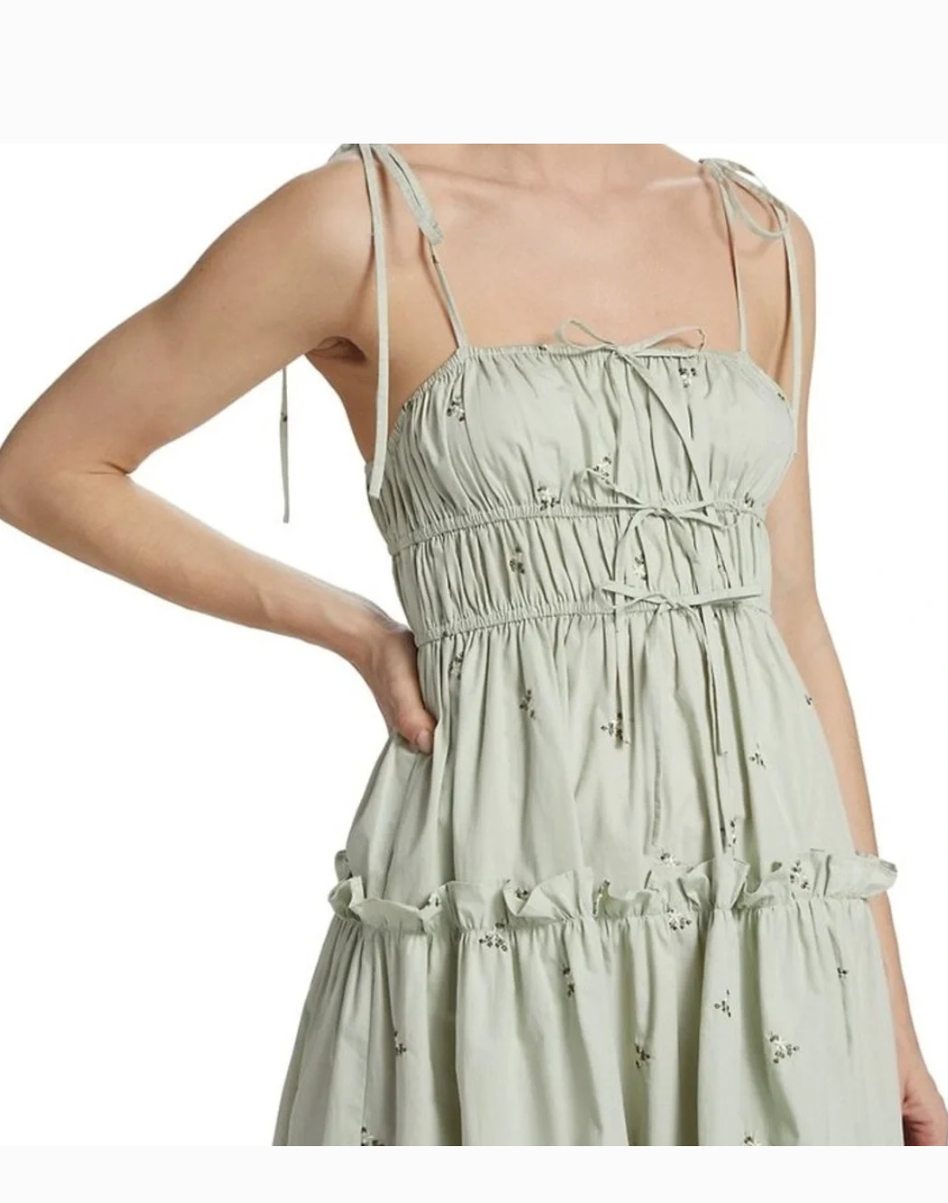 En Saison Green Floral Dress