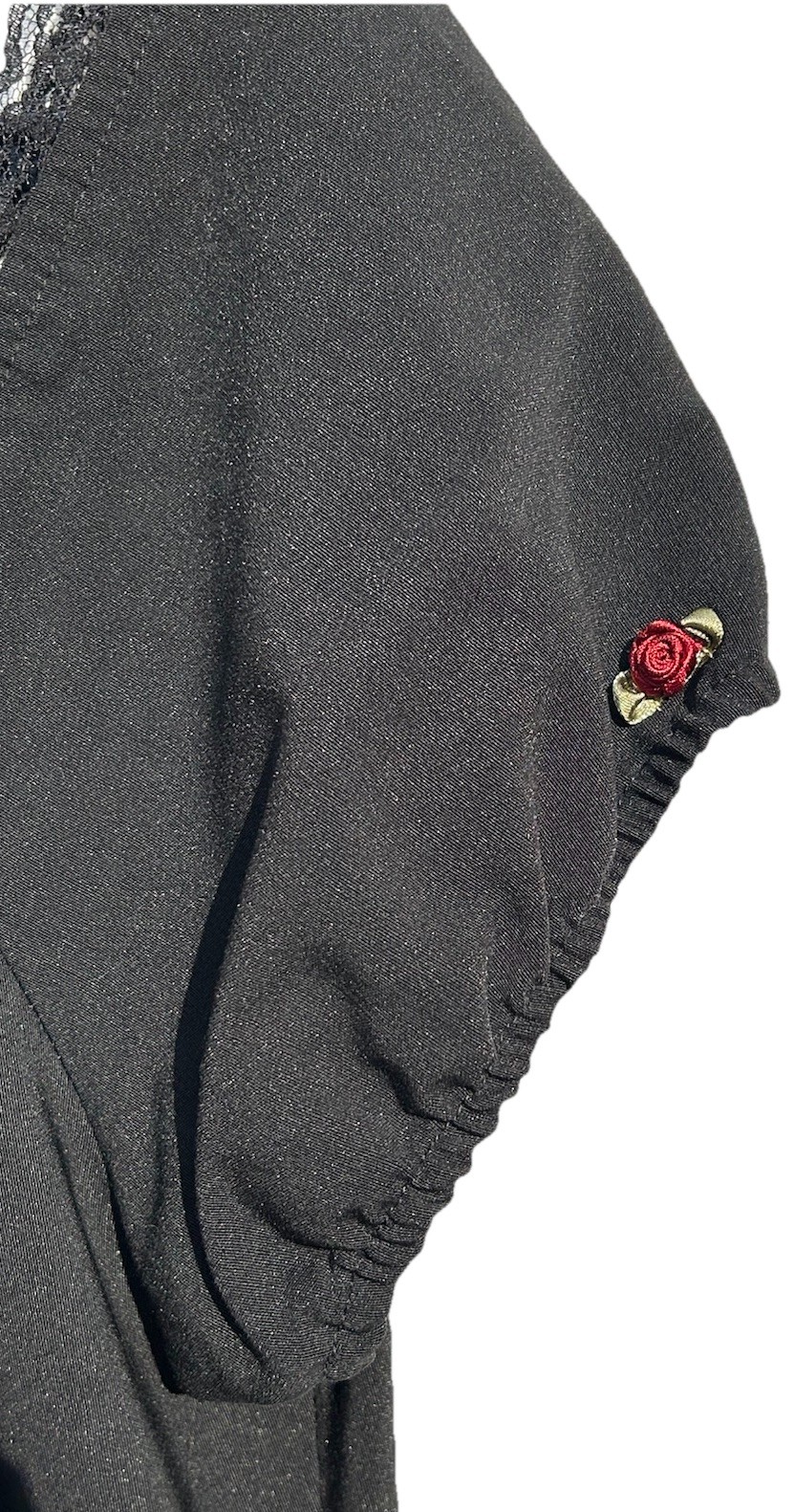 Stop Staring Black Dress Size XL Cap Sleeves Slit At Hem Line In The Back USA