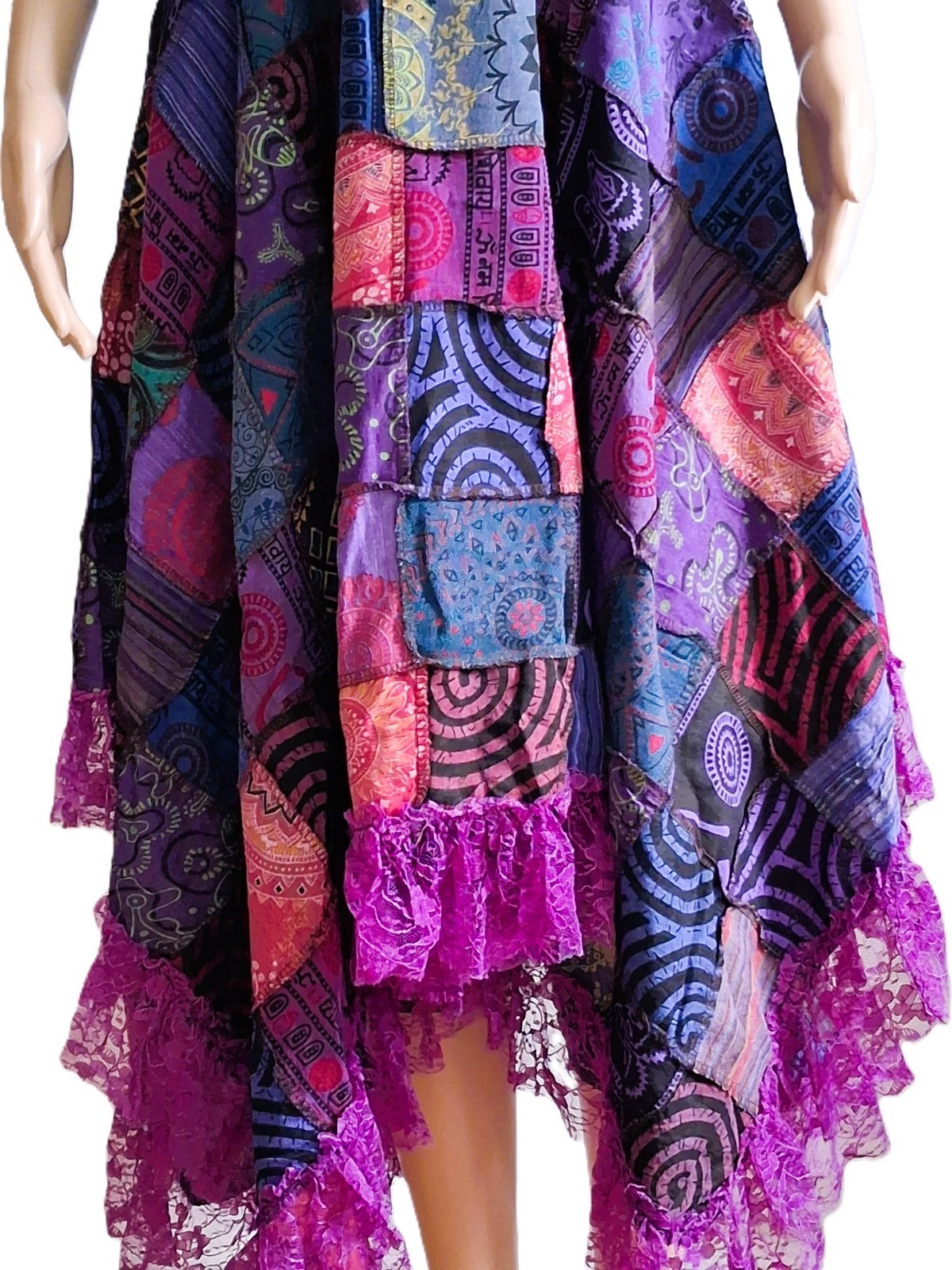 Authentic Nepalese Handcrafted Patchwork Dress