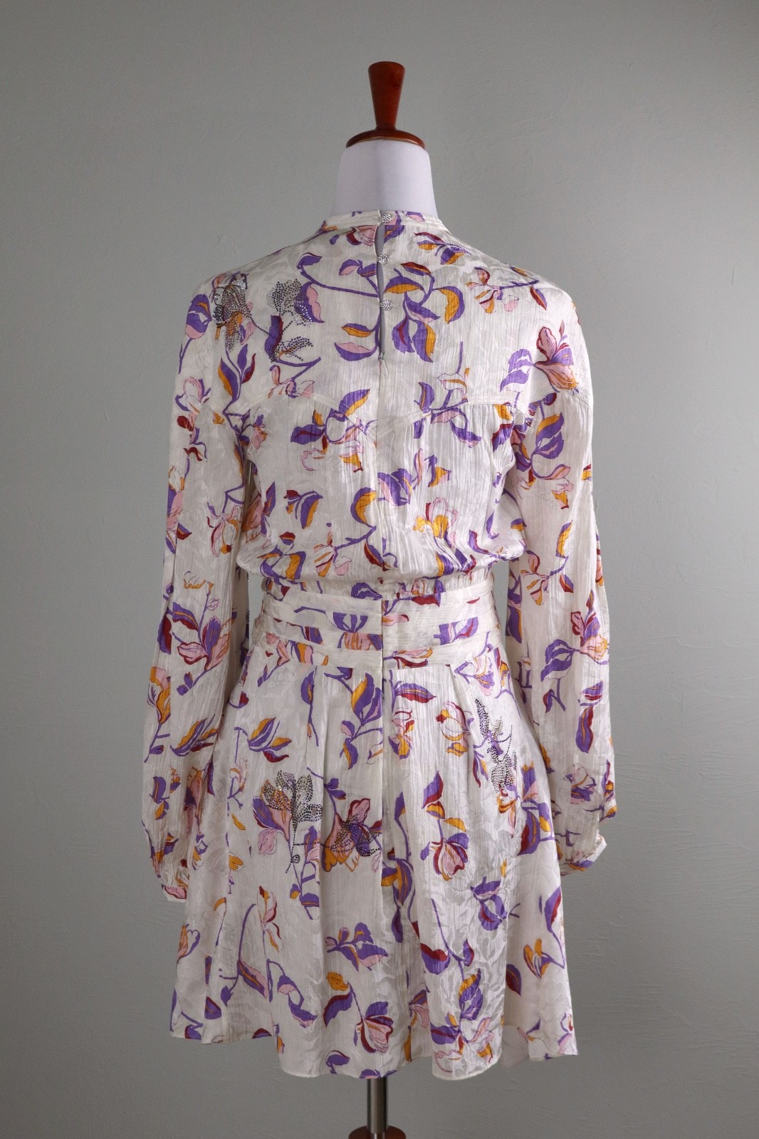 ZADIG & VOLTAIRE Defile Paris NWT $898 Rivage Jacquard Cut Flowers Dress Size XS