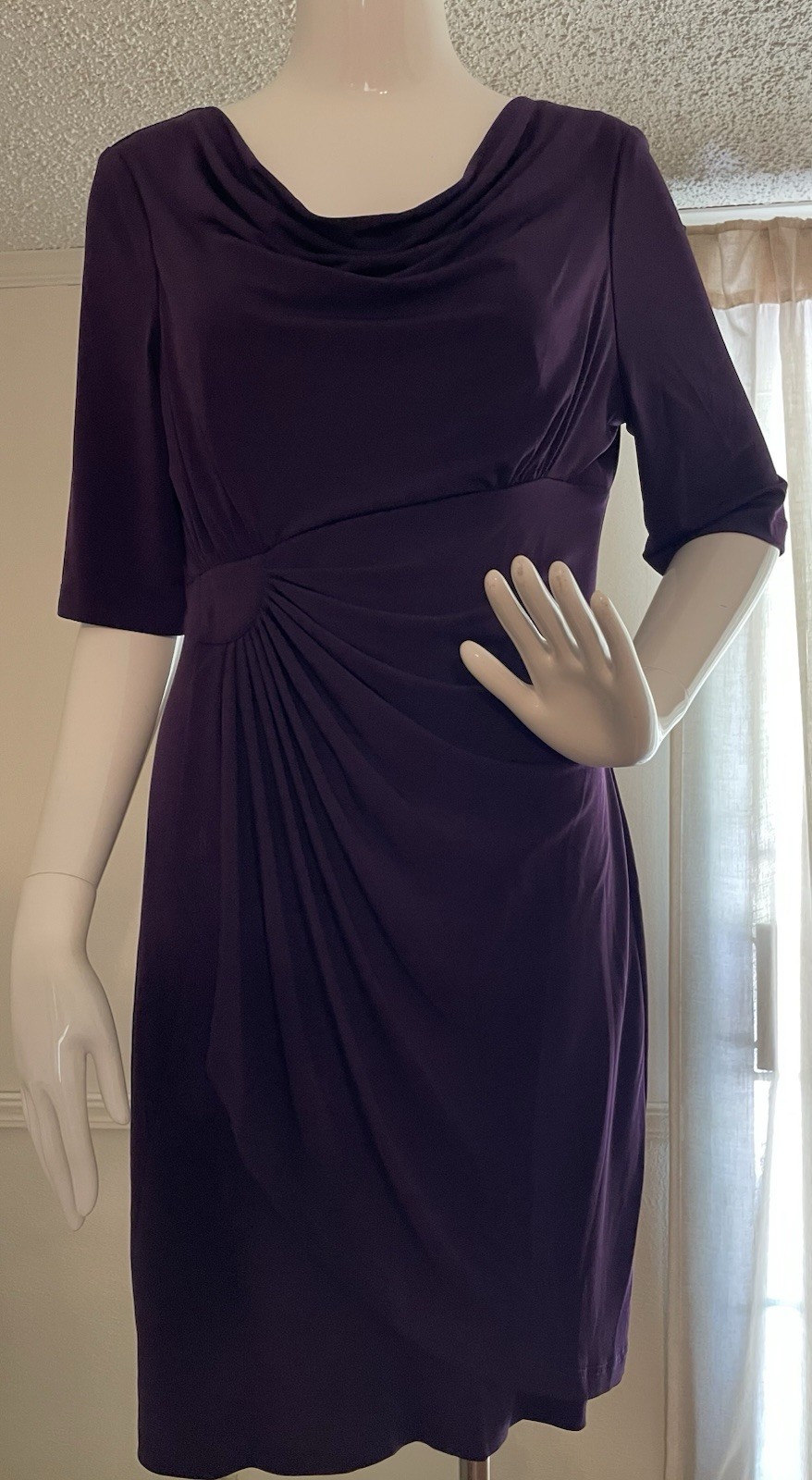 Connected Apparel Size 10 Dress Purple/plum Color