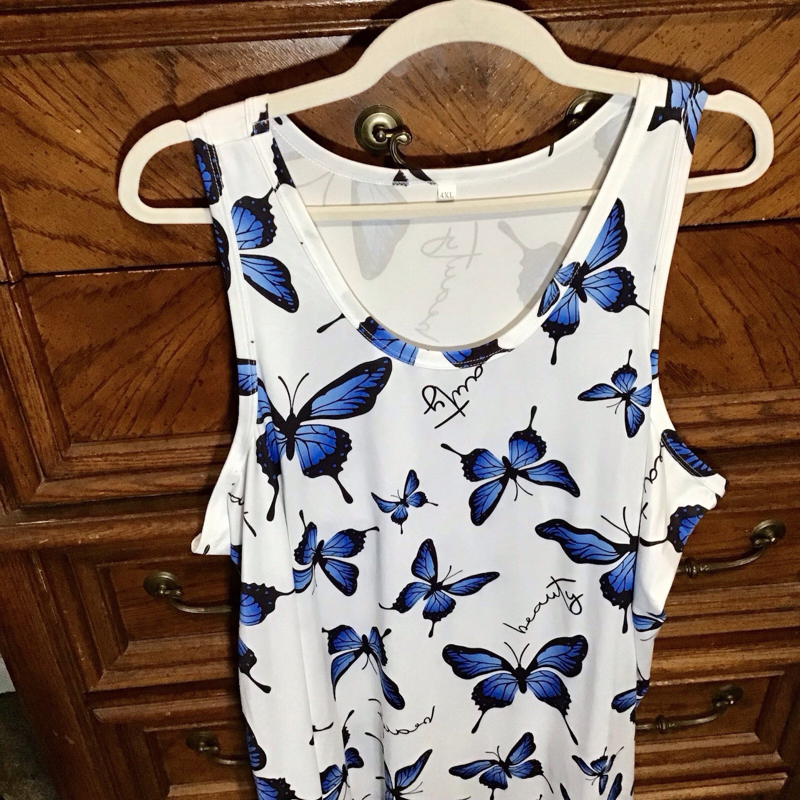 Butterfly Beauty Tank Dress Size 4XL