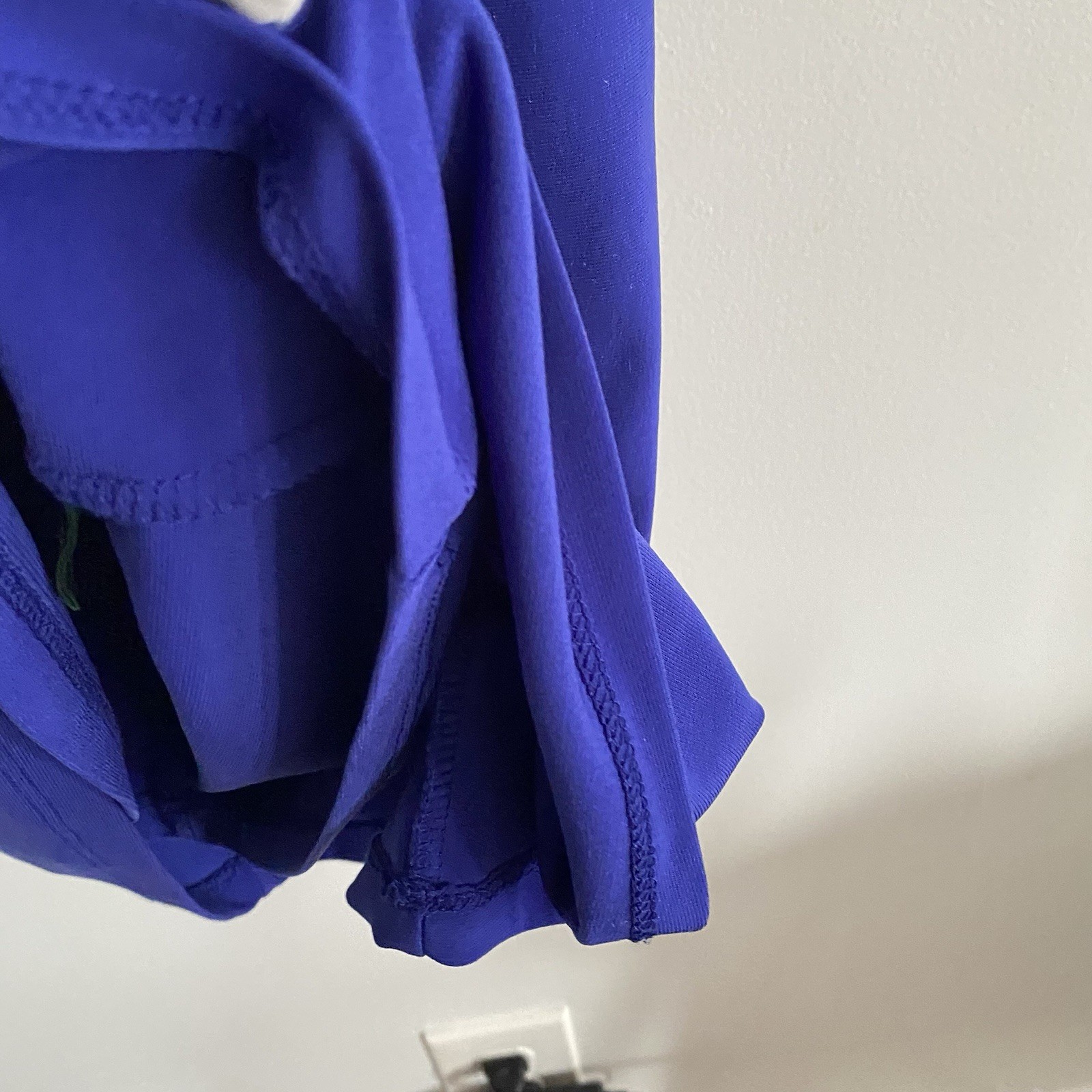 Lauren Ralph Lauren Womens 8 Cobalt Blue Draped Dress Slinky Stretch
