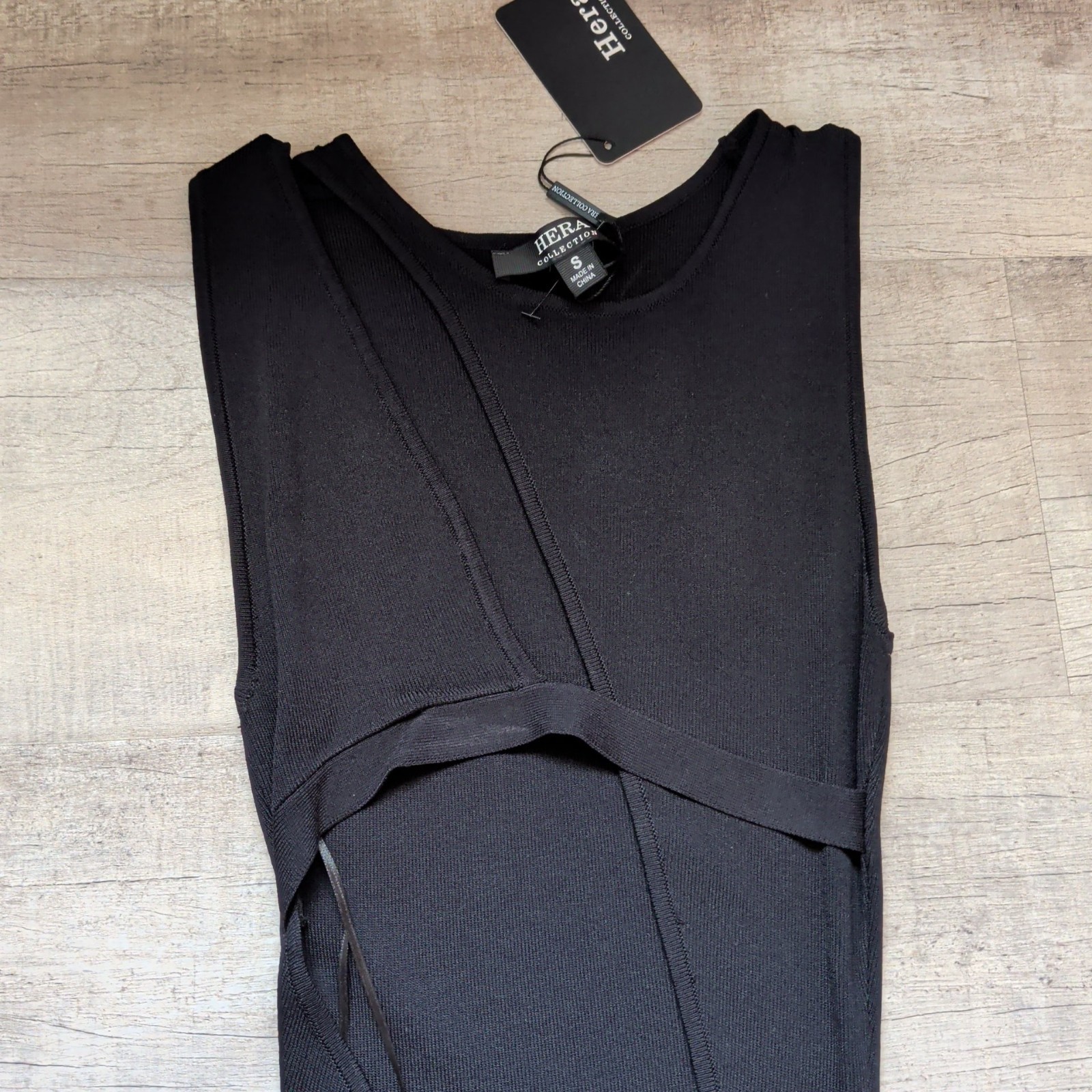 New Hera Collection Cutout Maxi Dress Black Size Small S Cocktail Party Sexy