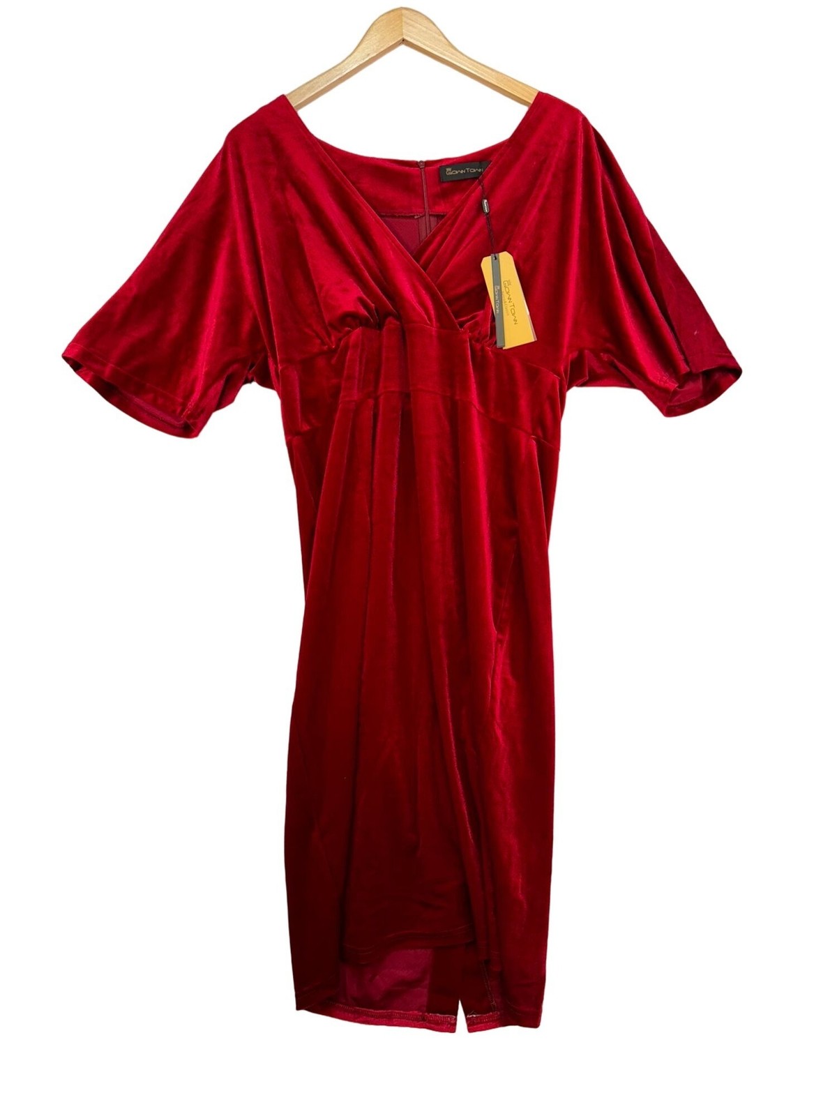Womens Holiday Velvour Dress Elegant Classic Retro Style XXL Red