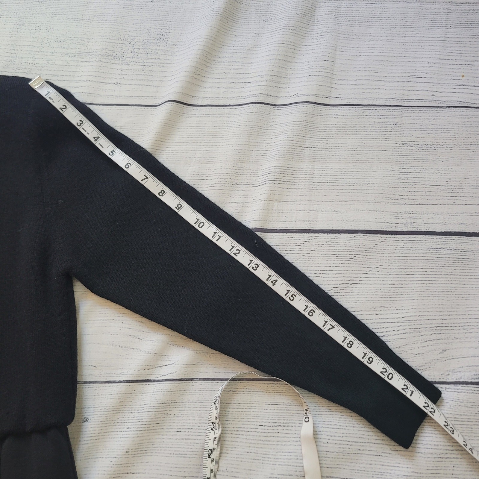 Talbots Size 8p Vintage 100% Wool Sweater Dress Pearl Chain Attached Belt