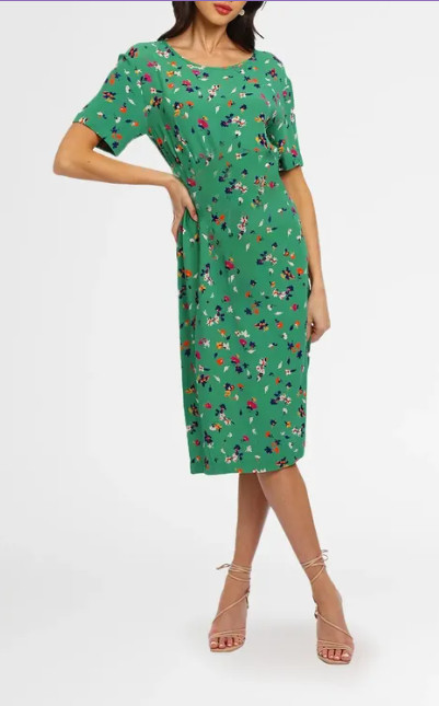 SYLVESTER BY KATE SYLVESTER Falling Flowers Dress Casual Pre owned Size 10 AU