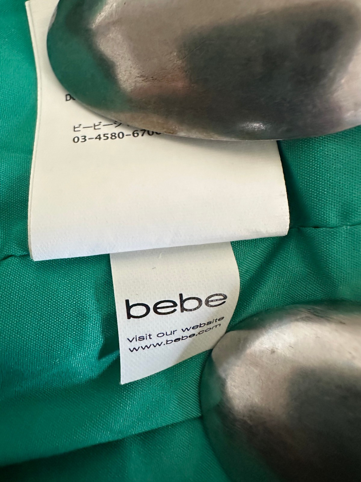 Bebe Deep Green Shift Mini Dress with Zip Chest Pockets Size 12