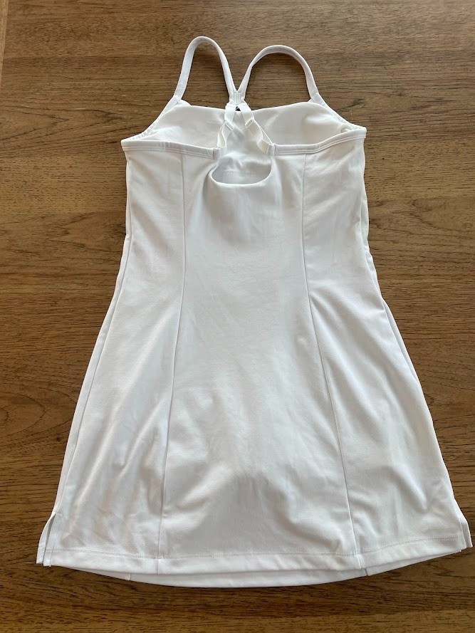 PINK Victoria’s Secret White MEDIUM Relay Active Sleeveless Dress VS Adjustable