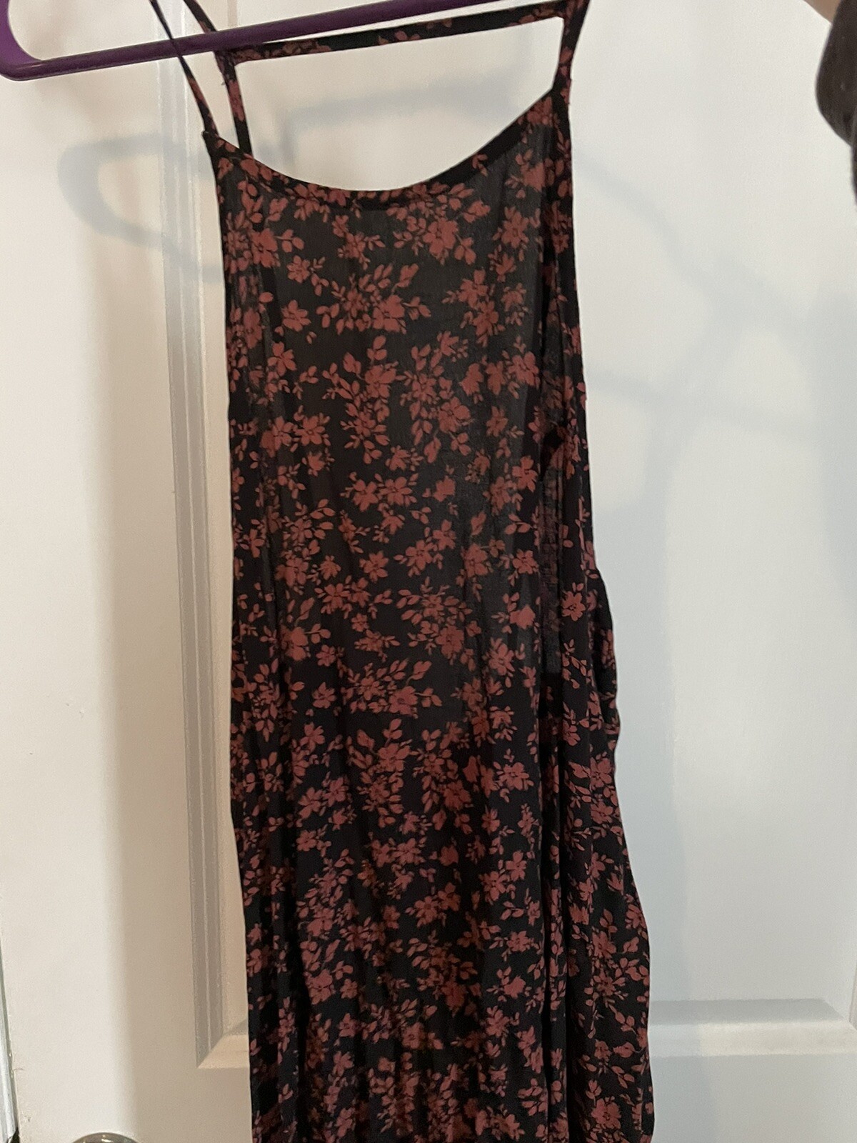 Sadie & Sage Dress Black And Rust Halter