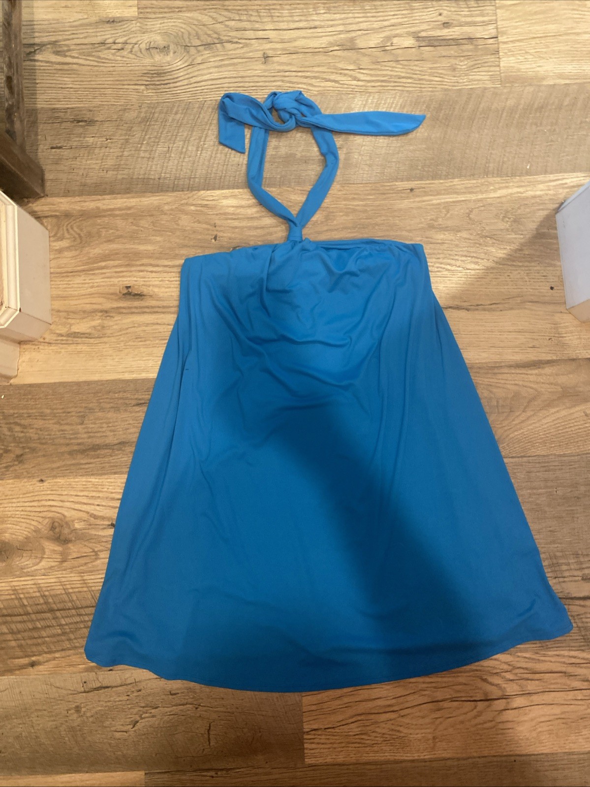 Susana Monaco Size Large Turquoise Halter Dress