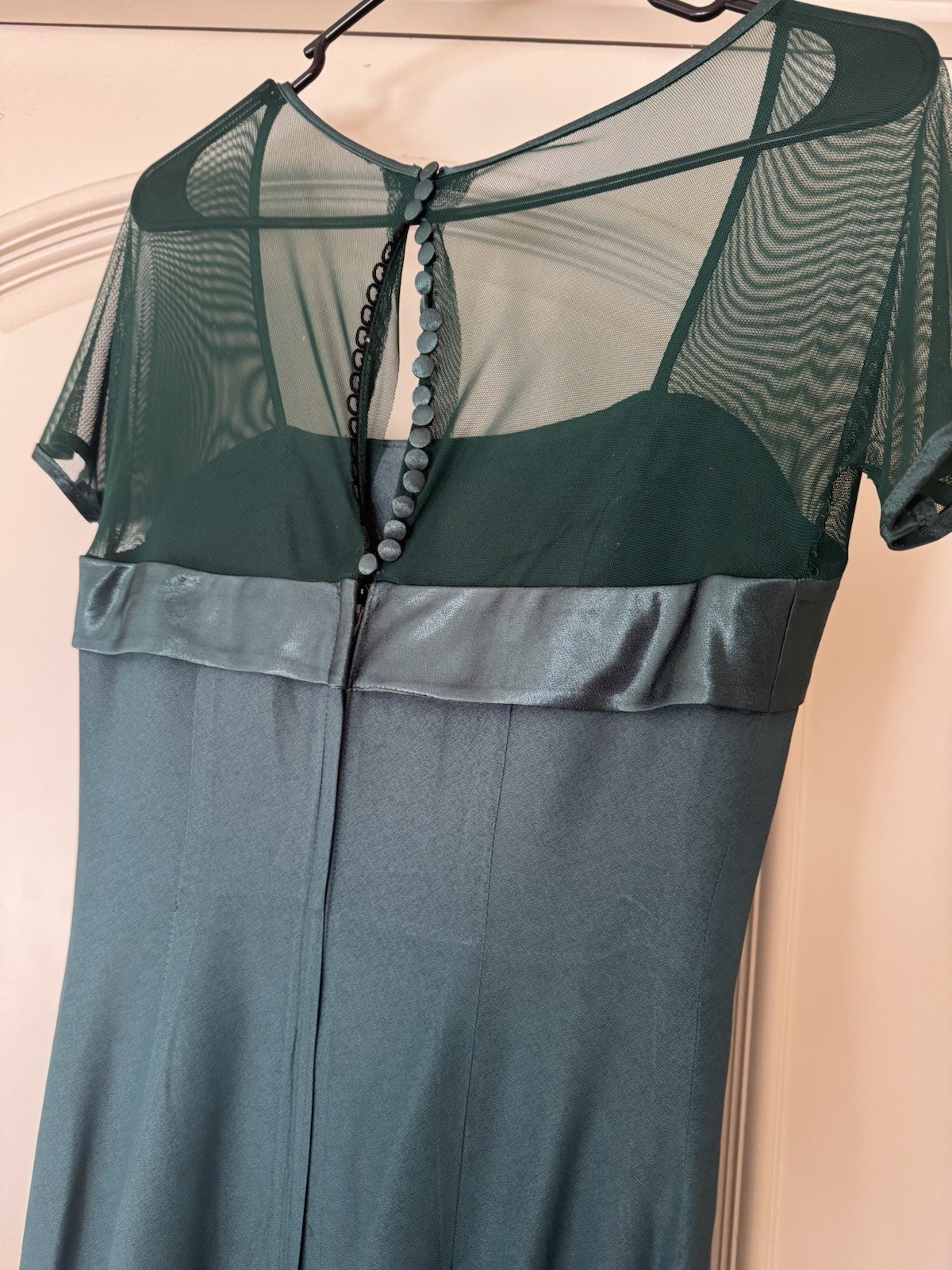 Beautiful VTG Green Alfred Angelo Dress Size S