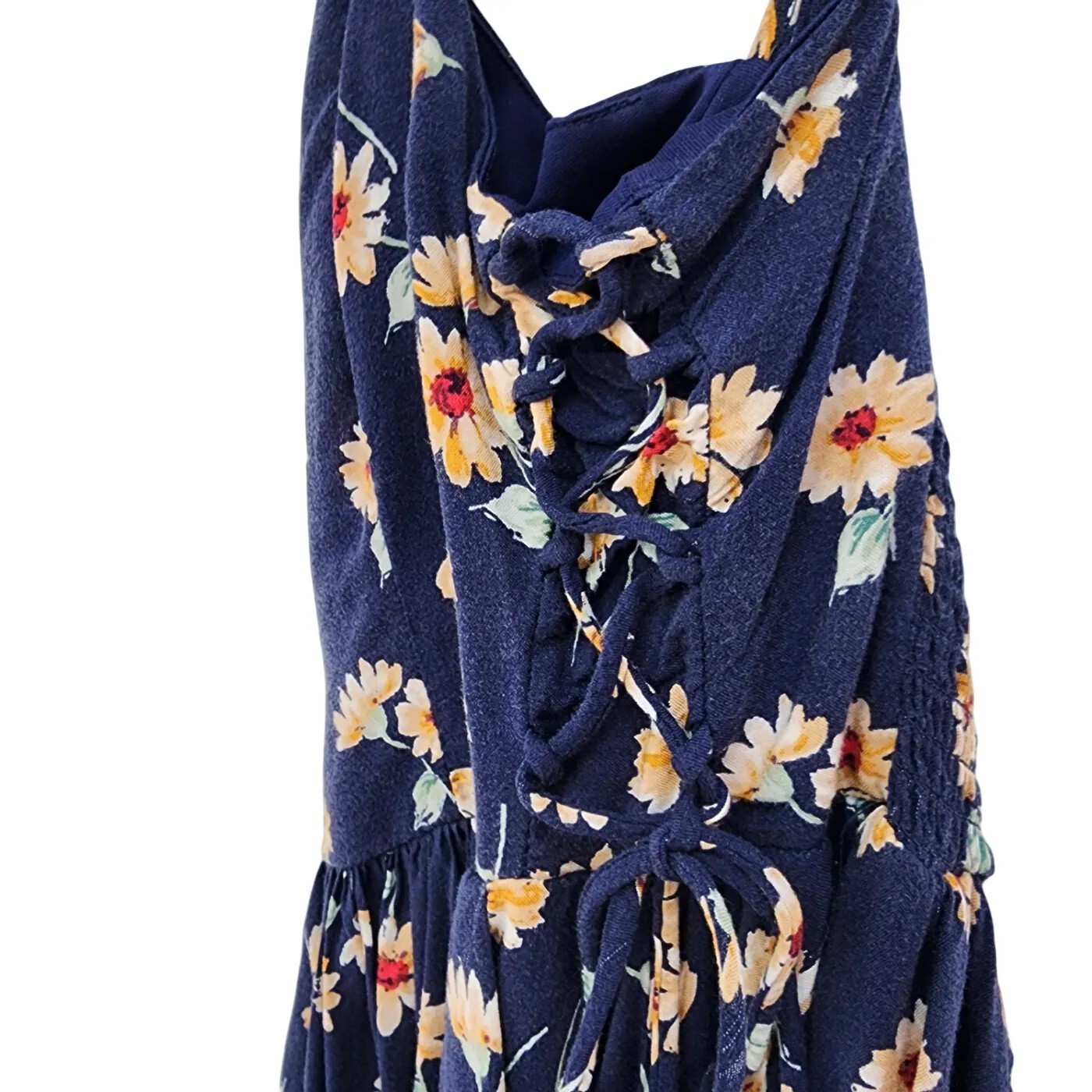 My Michelle Floral Lace Up Tie Side Mini Dress XS